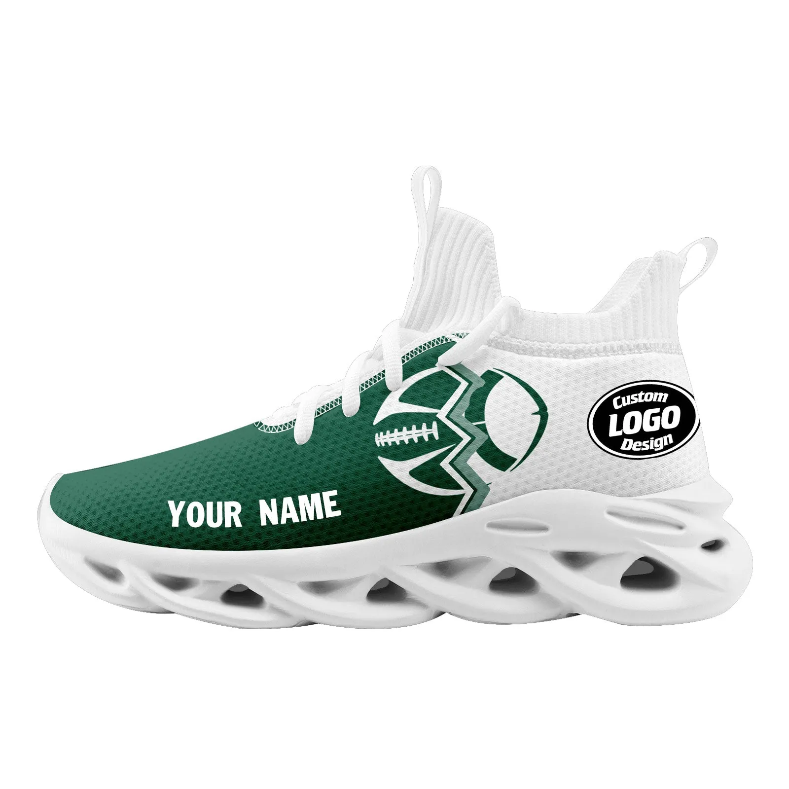 Custom Green White New York MaxSoul Shoes and Hat Combo Offer Personalized Combo ZH-D028017-30