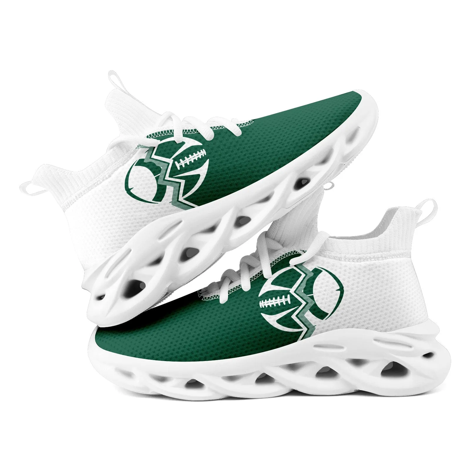 Custom Green White New York MaxSoul Shoes and Hat Combo Offer Personalized Combo ZH-D028017-30