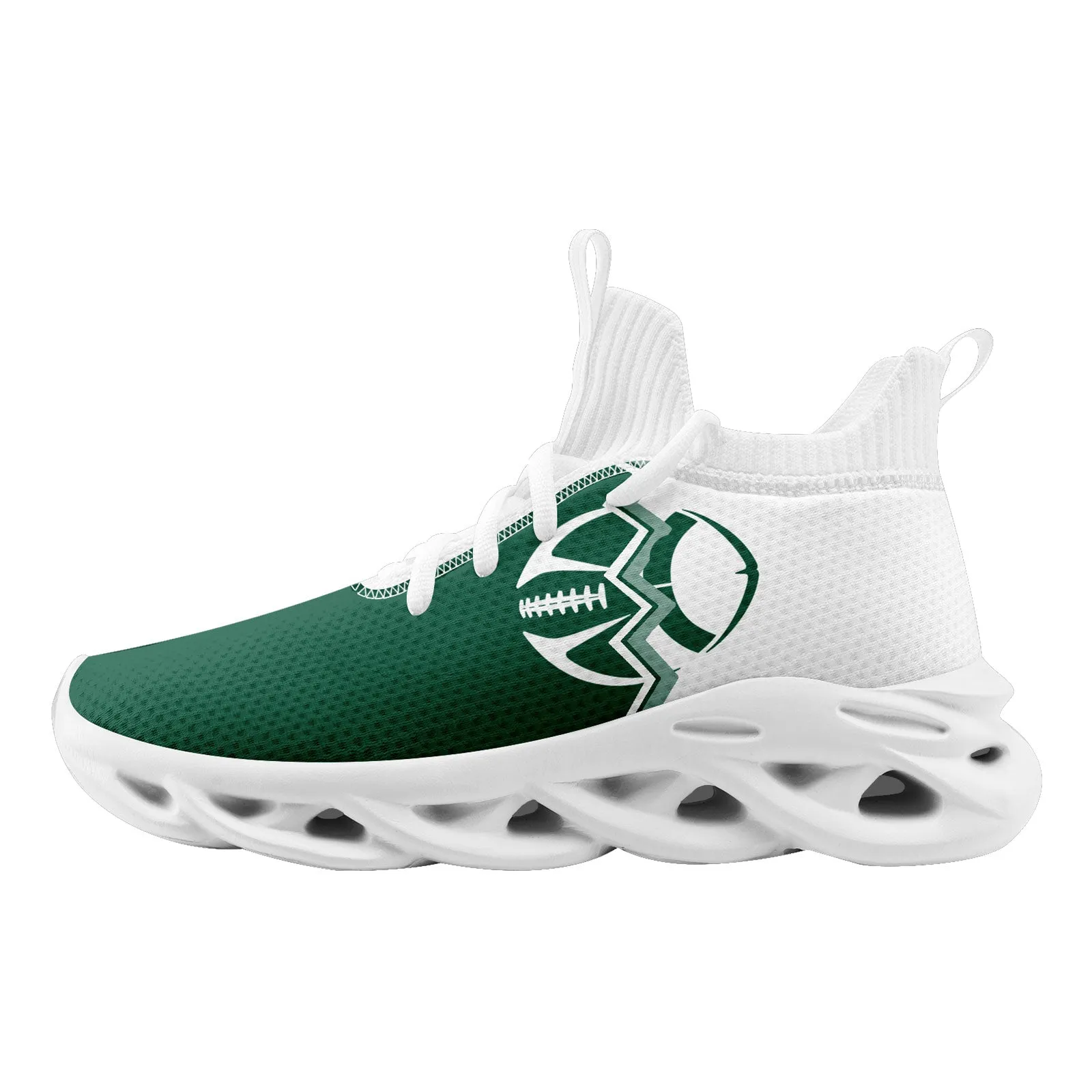 Custom Green White New York MaxSoul Shoes and Hat Combo Offer Personalized Combo ZH-D028017-30