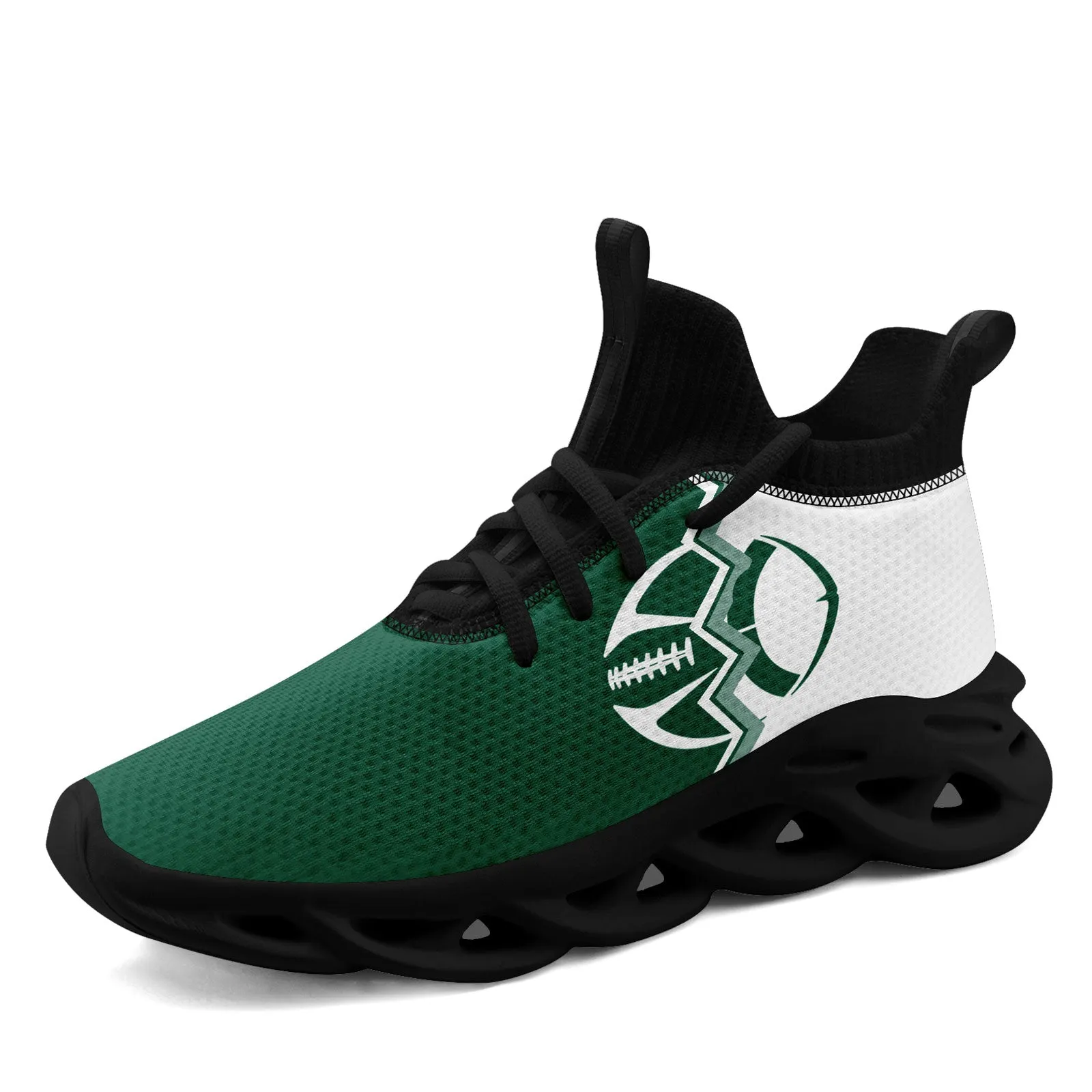 Custom Green White New York MaxSoul Shoes and Hat Combo Offer Personalized Combo ZH-D028017-30