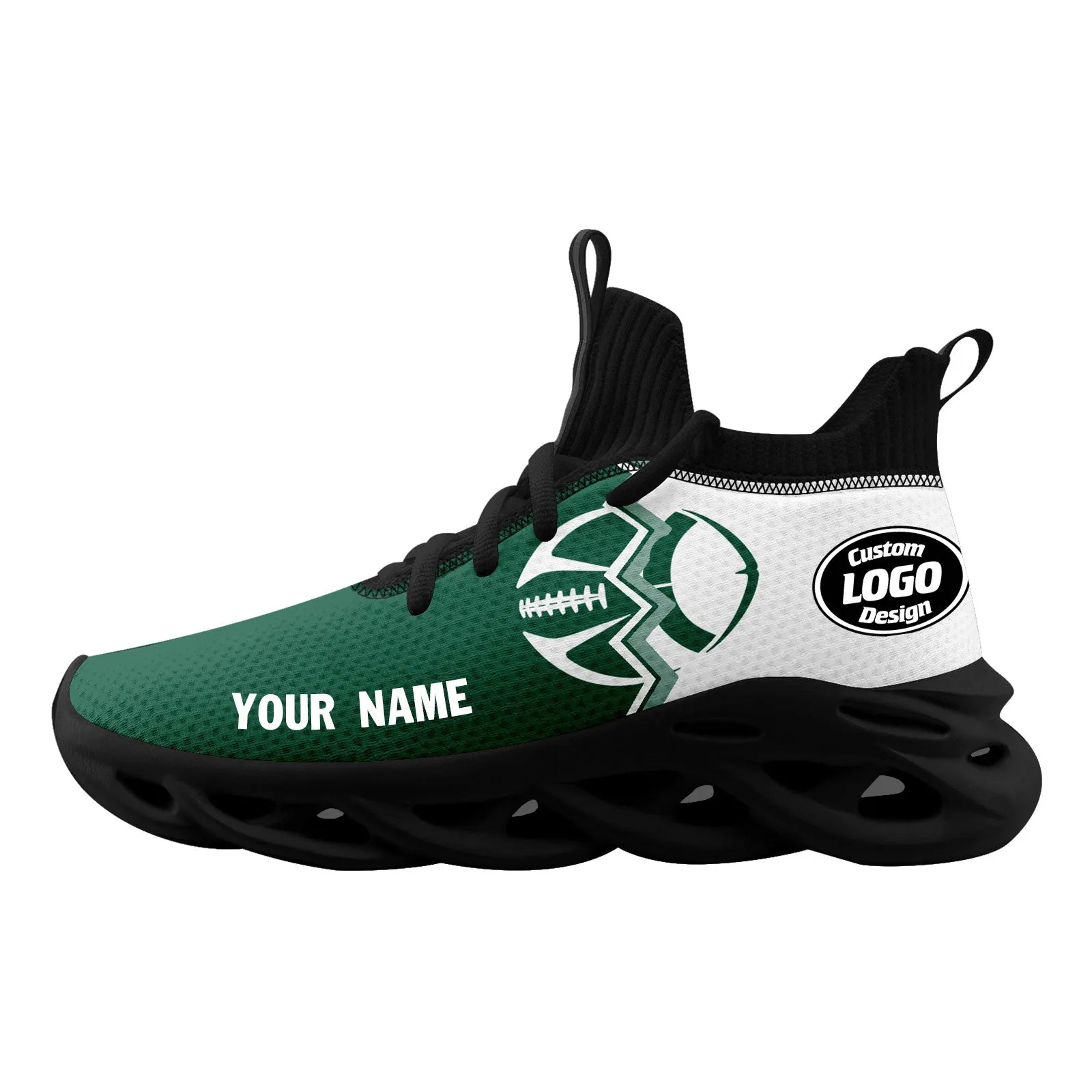 Custom Green White New York MaxSoul Shoes and Hat Combo Offer Personalized Combo ZH-D028017-30