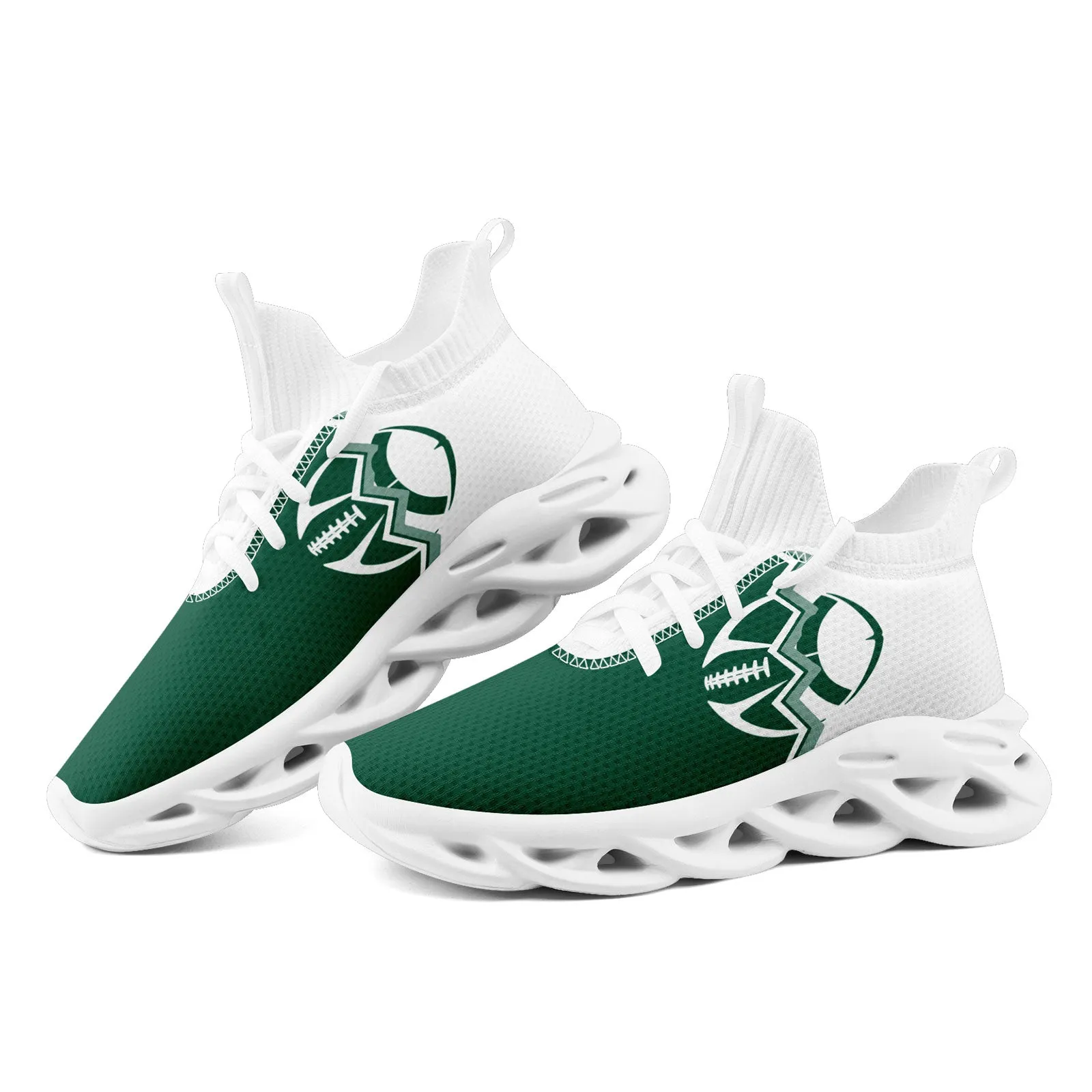 Custom Green White New York MaxSoul Shoes and Hat Combo Offer Personalized Combo ZH-D028017-30