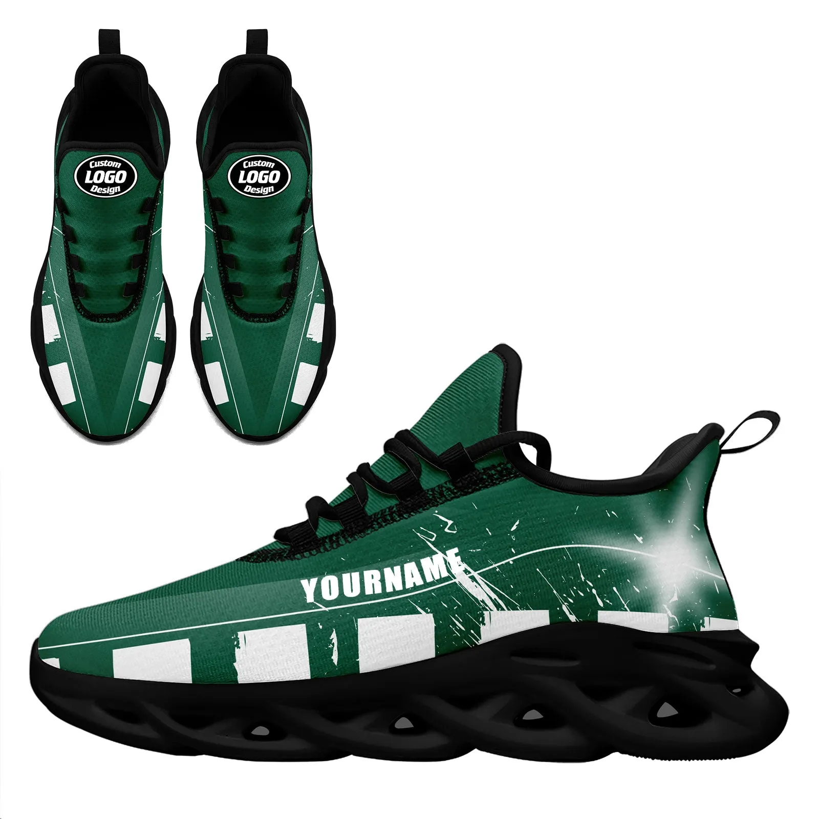 Custom Green White New York Maxsoul Shoes Personalized Sneaker FN003-D020260-28