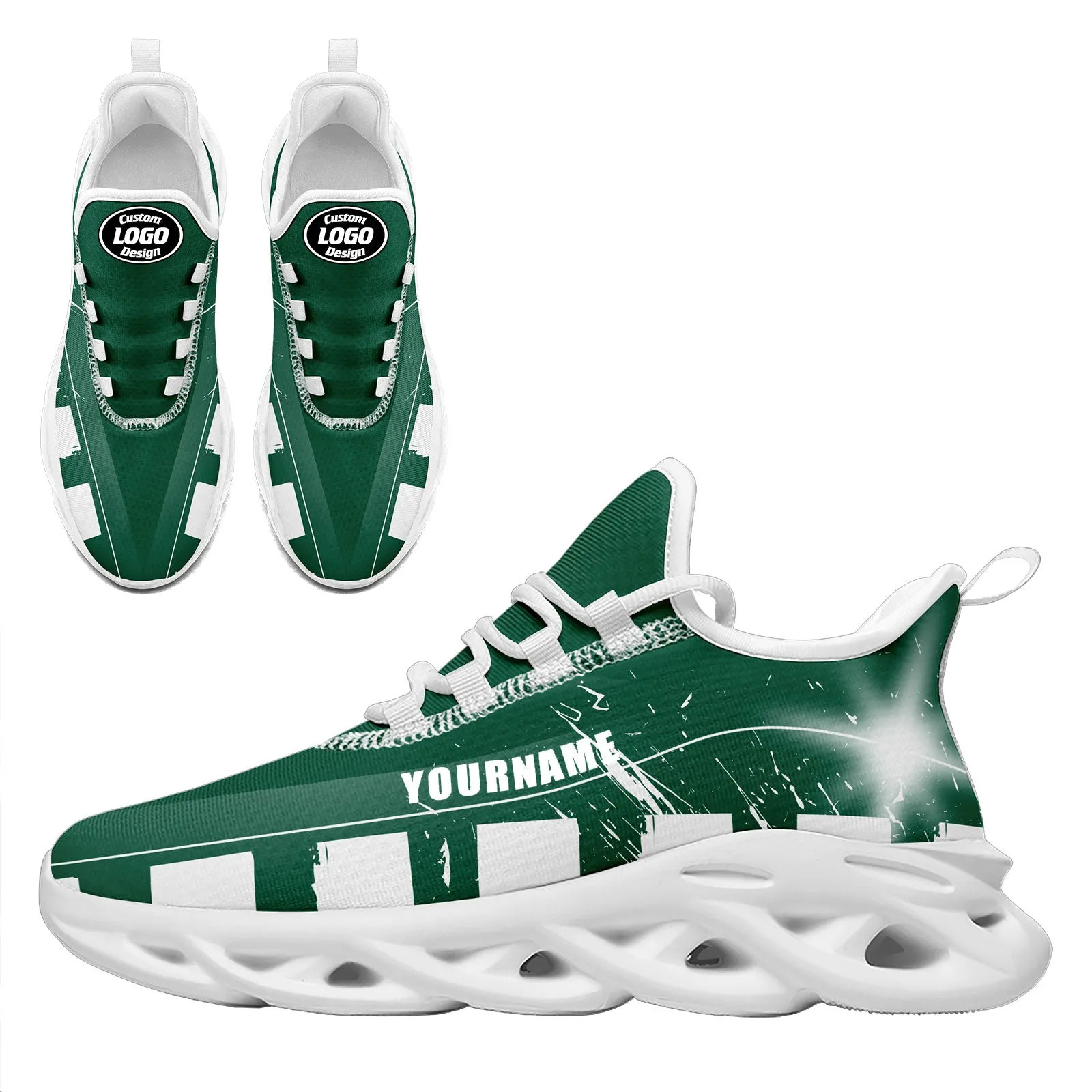 Custom Green White New York Maxsoul Shoes Personalized Sneaker FN003-D020260-28