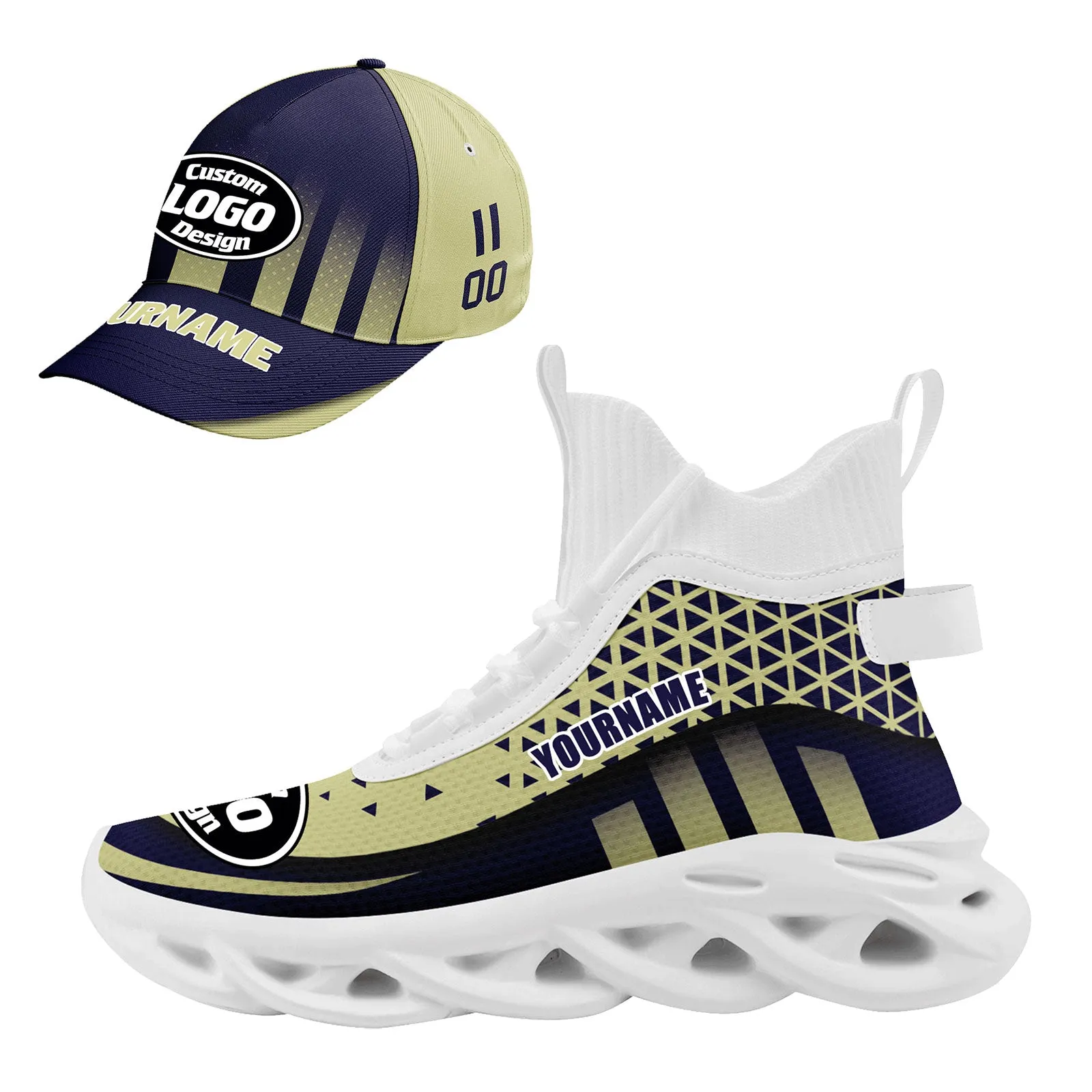 Custom Maxsoul Shoes and Hat Personalized Sneaker Combo ZH-D023029-2