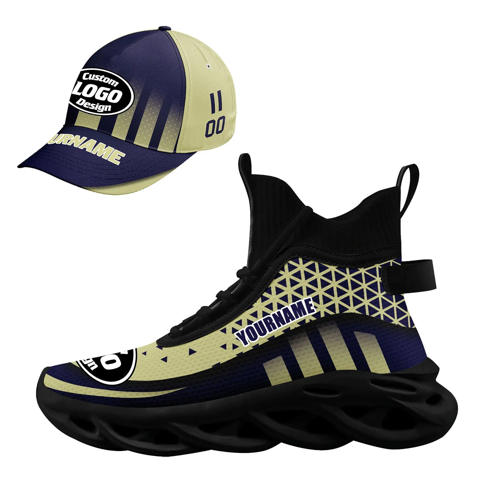 Custom Maxsoul Shoes and Hat Personalized Sneaker Combo ZH-D023029-2