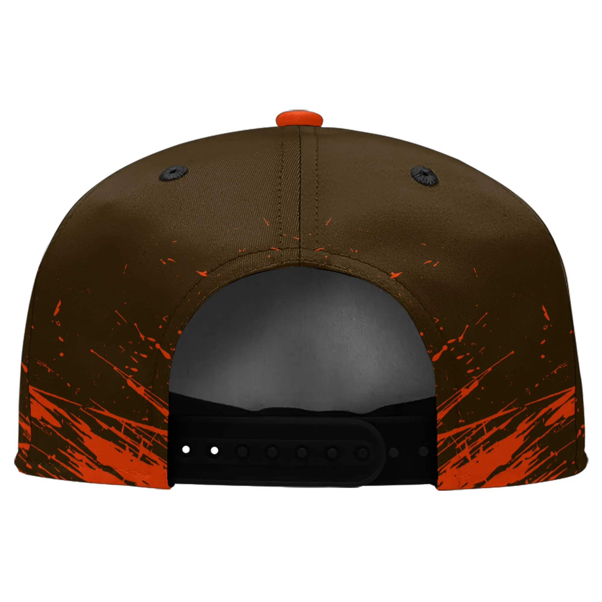 Custom Orange Brown Cleveland MaxSoul Shoes and Hat Combo Offer Personalized Combo ZH-D020264-8