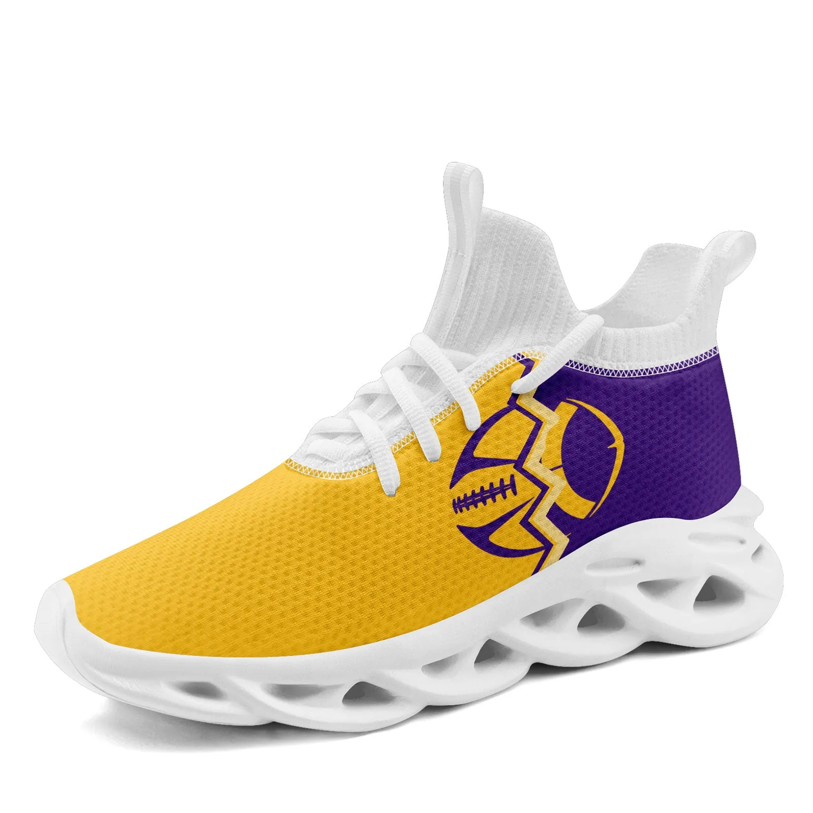 Custom Purple Yellow Minnesota Maxsoul Shoes Personalized Sneaker FN030A-D028017-9