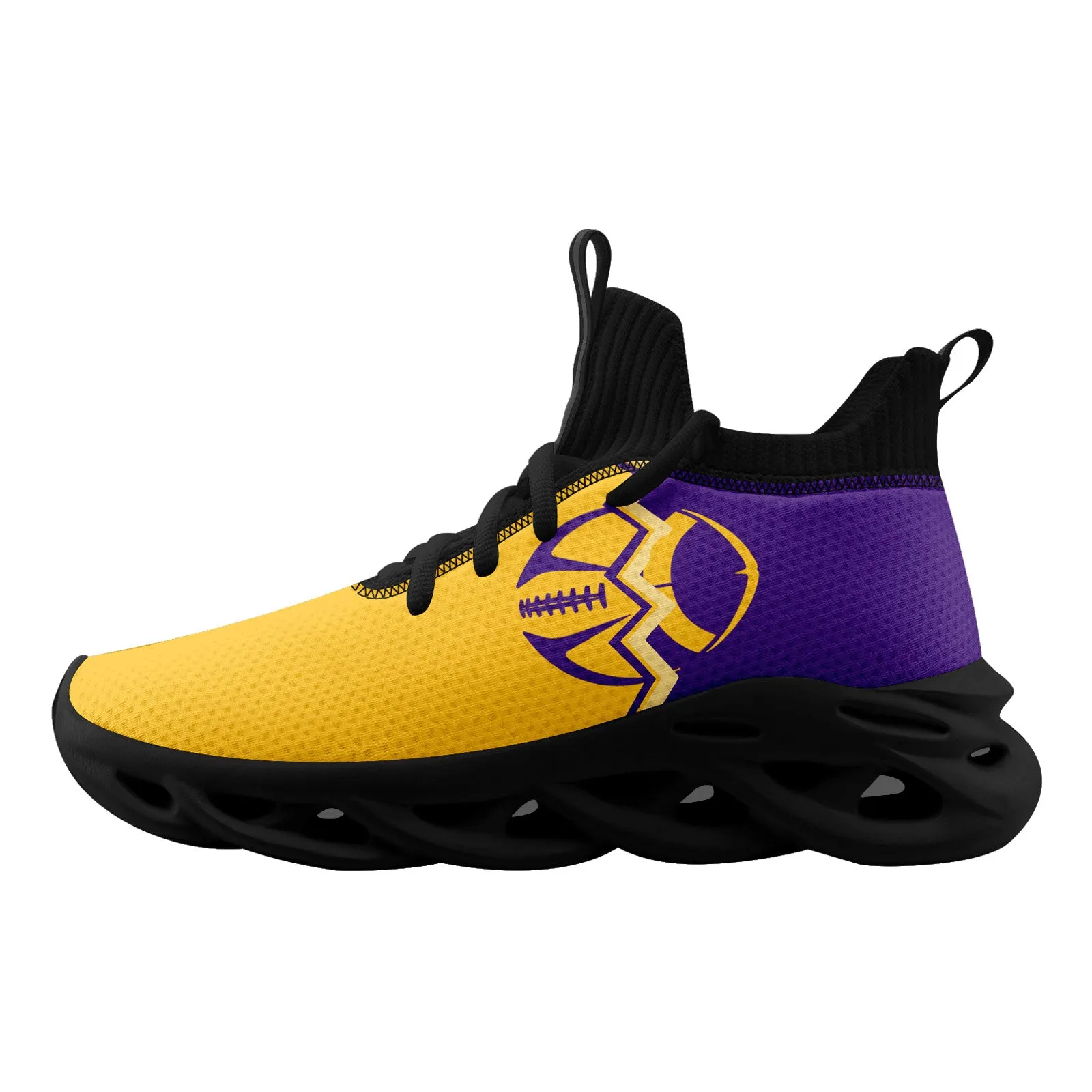 Custom Purple Yellow Minnesota Maxsoul Shoes Personalized Sneaker FN030A-D028017-9