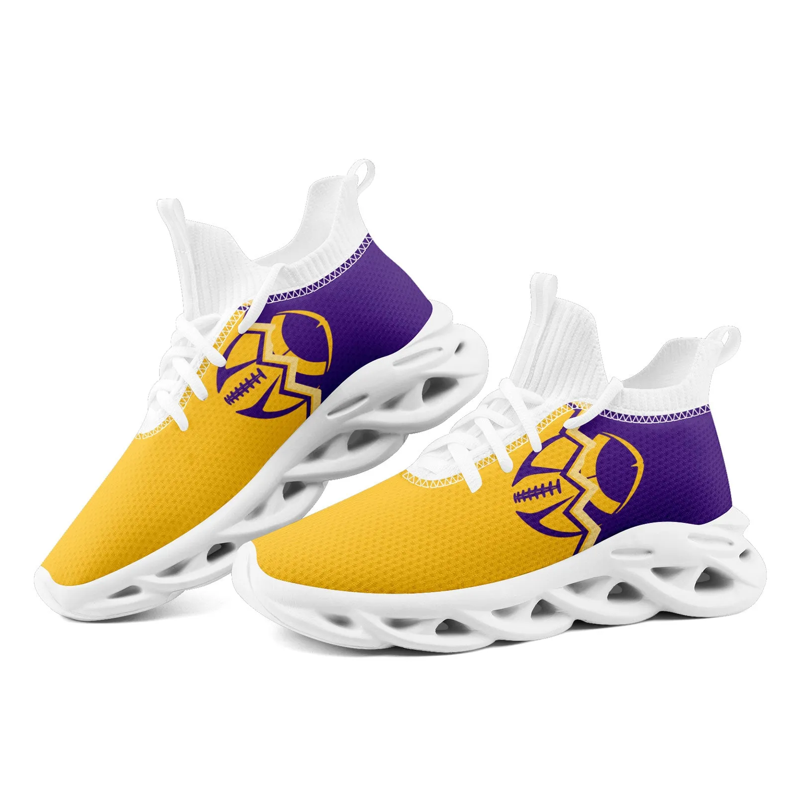 Custom Purple Yellow Minnesota Maxsoul Shoes Personalized Sneaker FN030A-D028017-9