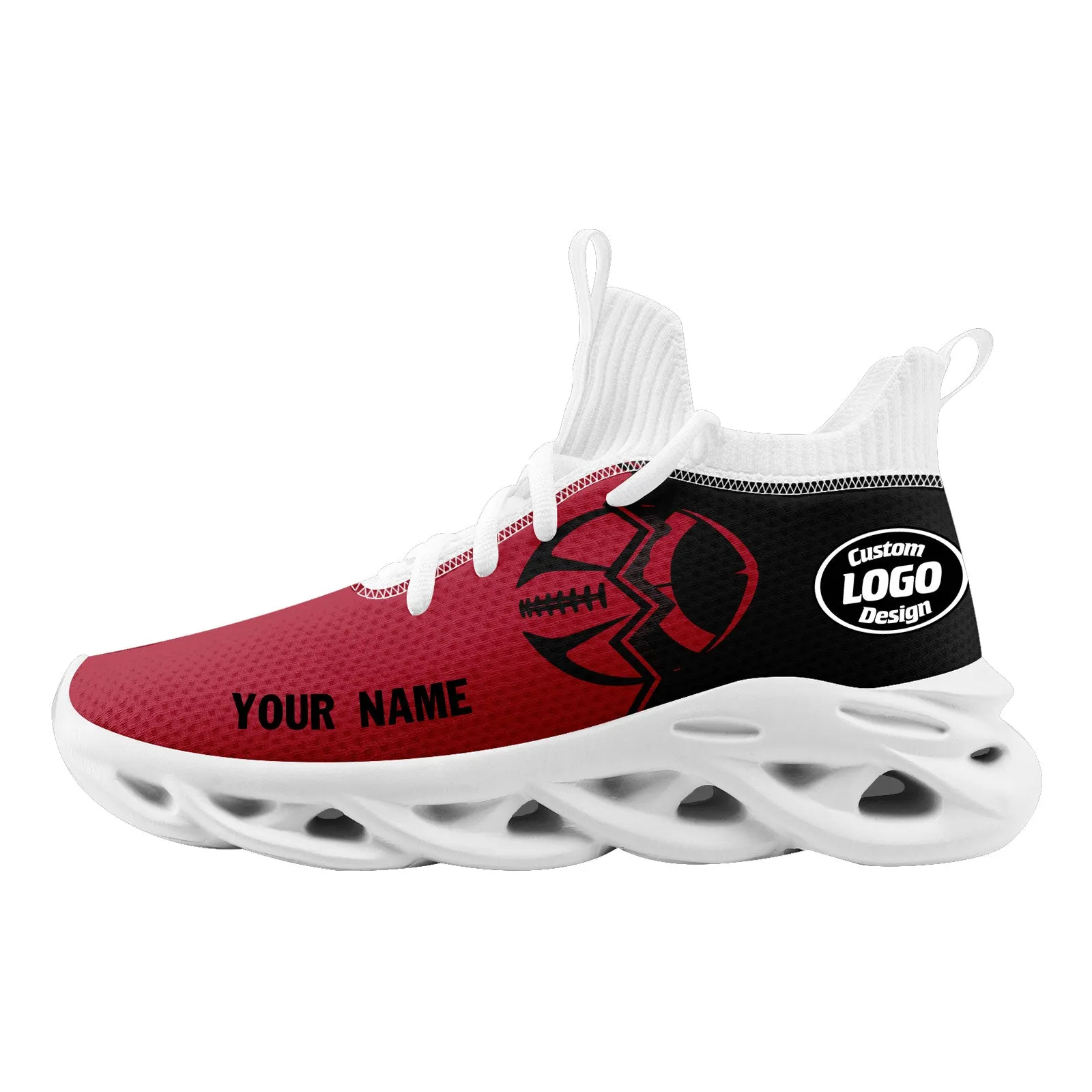 Custom Red Black Georgia Maxsoul Shoes Personalized Sneaker FN030A-D028017-2