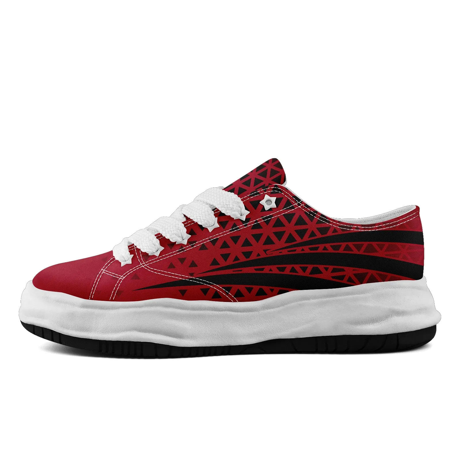 Custom Red Black Georgia Shoes Personalized Sneaker FN038-D023003-3