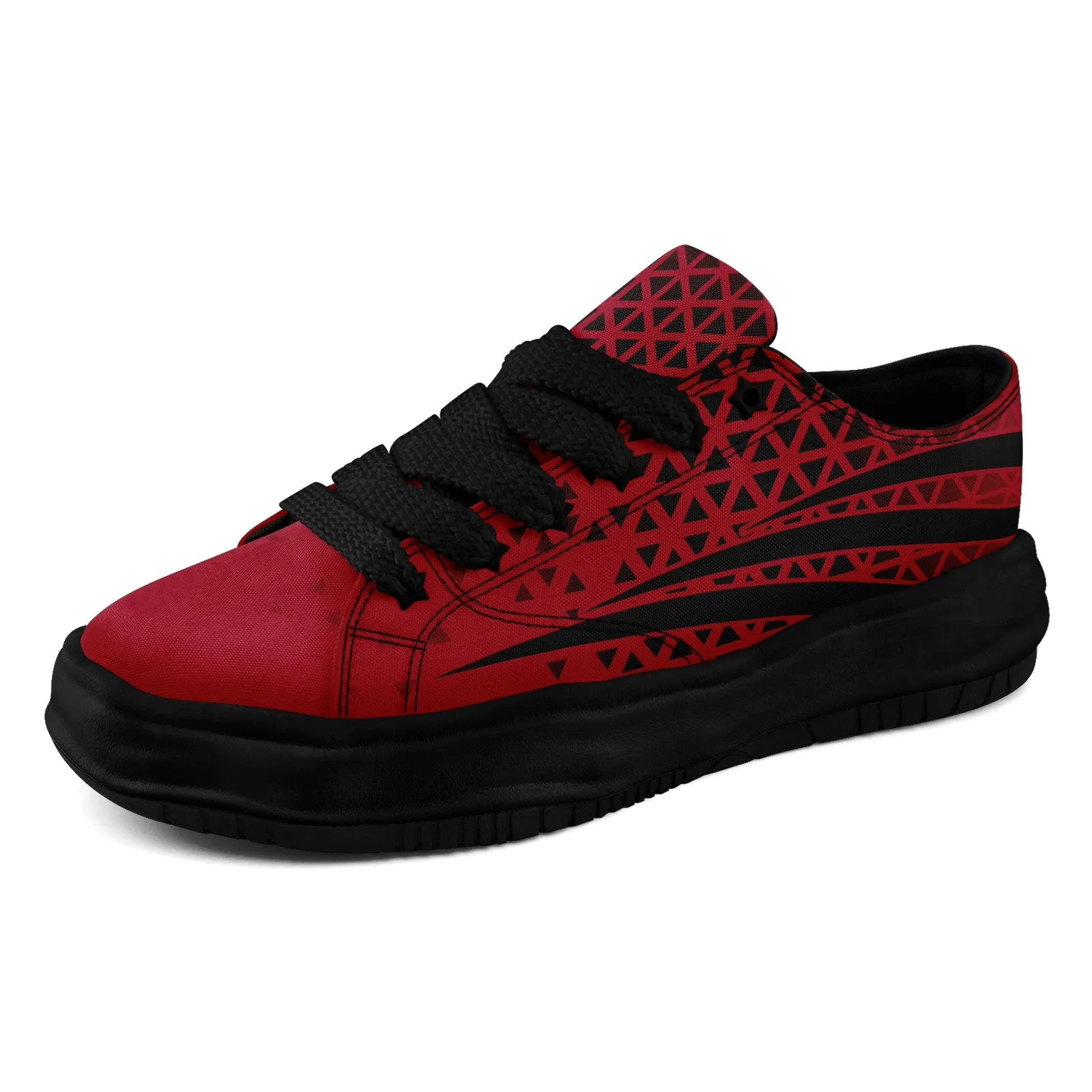 Custom Red Black Georgia Shoes Personalized Sneaker FN038-D023003-3