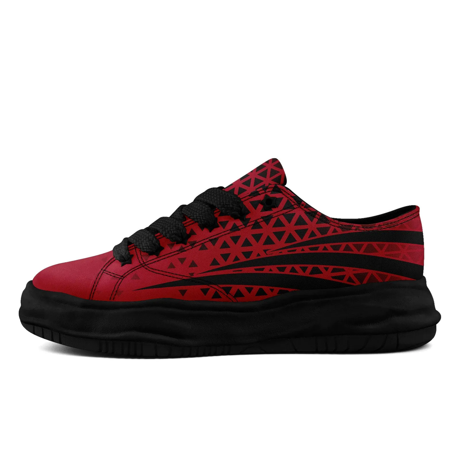 Custom Red Black Georgia Shoes Personalized Sneaker FN038-D023003-3