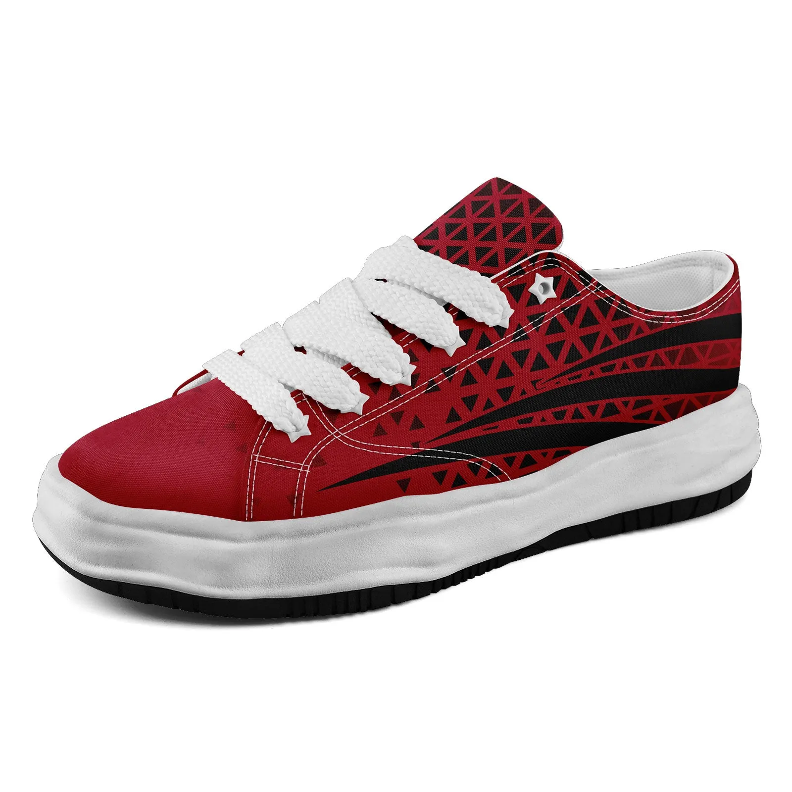 Custom Red Black Georgia Shoes Personalized Sneaker FN038-D023003-3