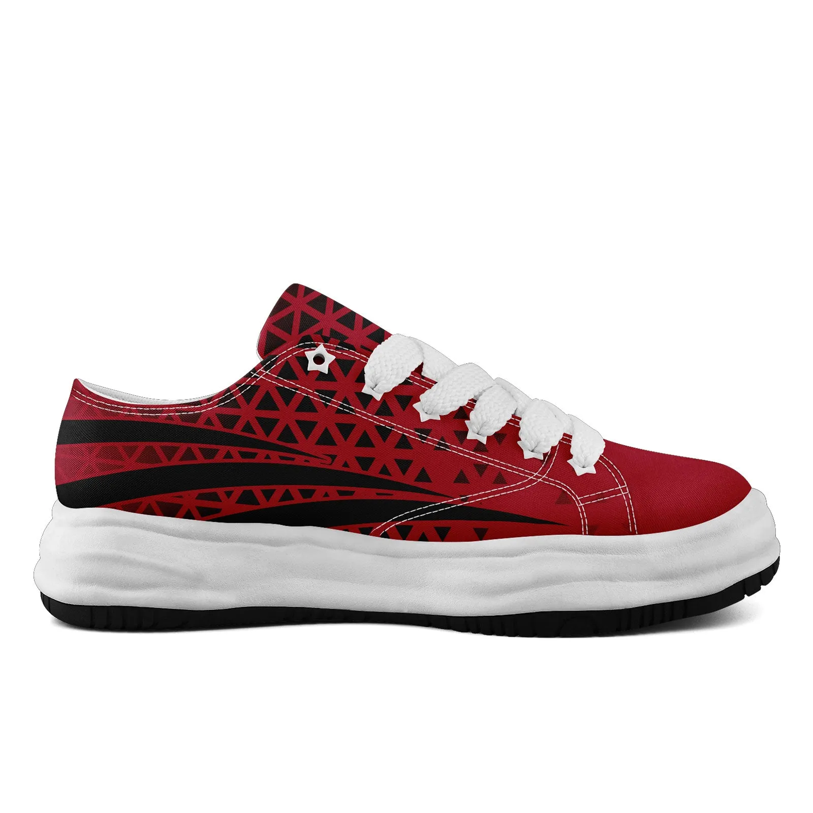 Custom Red Black Georgia Shoes Personalized Sneaker FN038-D023003-3