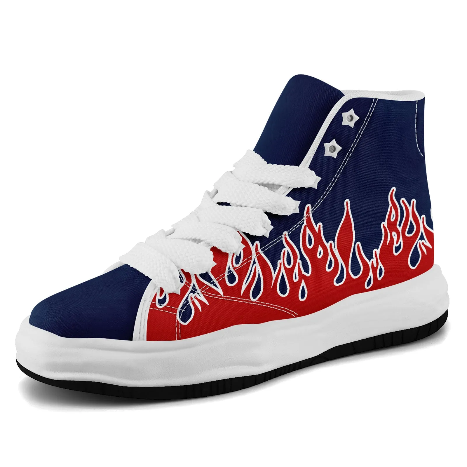 Custom Red Blue New England Firesoul Shoes Personalized Sneaker FN039-D020272-26