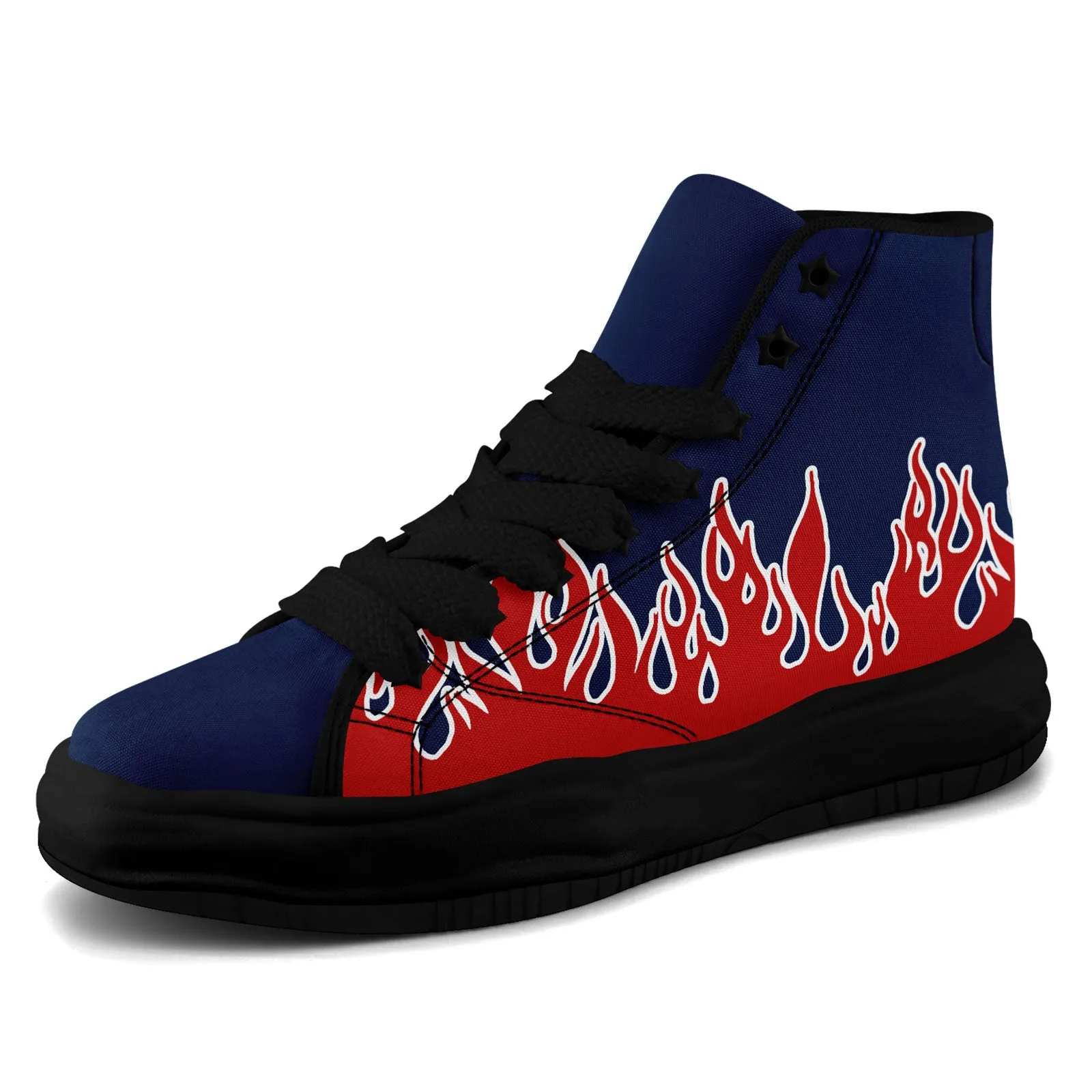 Custom Red Blue New England Firesoul Shoes Personalized Sneaker FN039-D020272-26