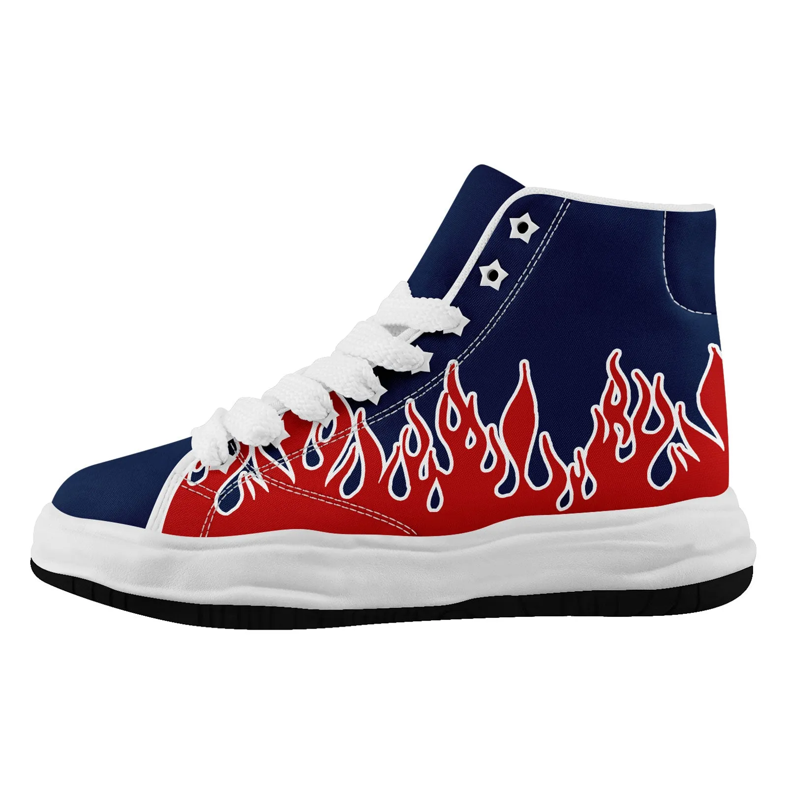 Custom Red Blue New England Firesoul Shoes Personalized Sneaker FN039-D020272-26