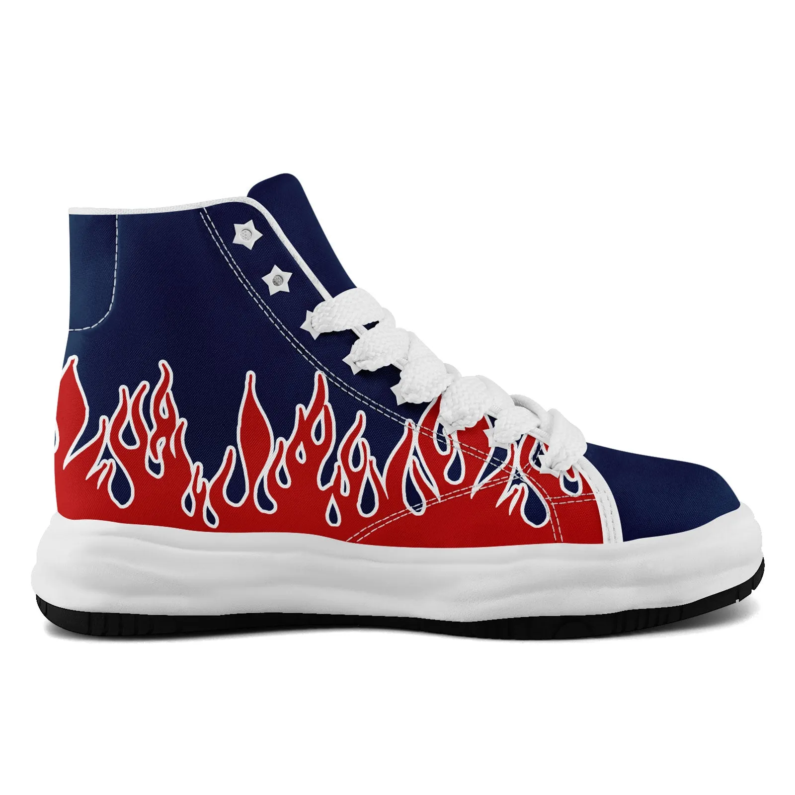 Custom Red Blue New England Firesoul Shoes Personalized Sneaker FN039-D020272-26