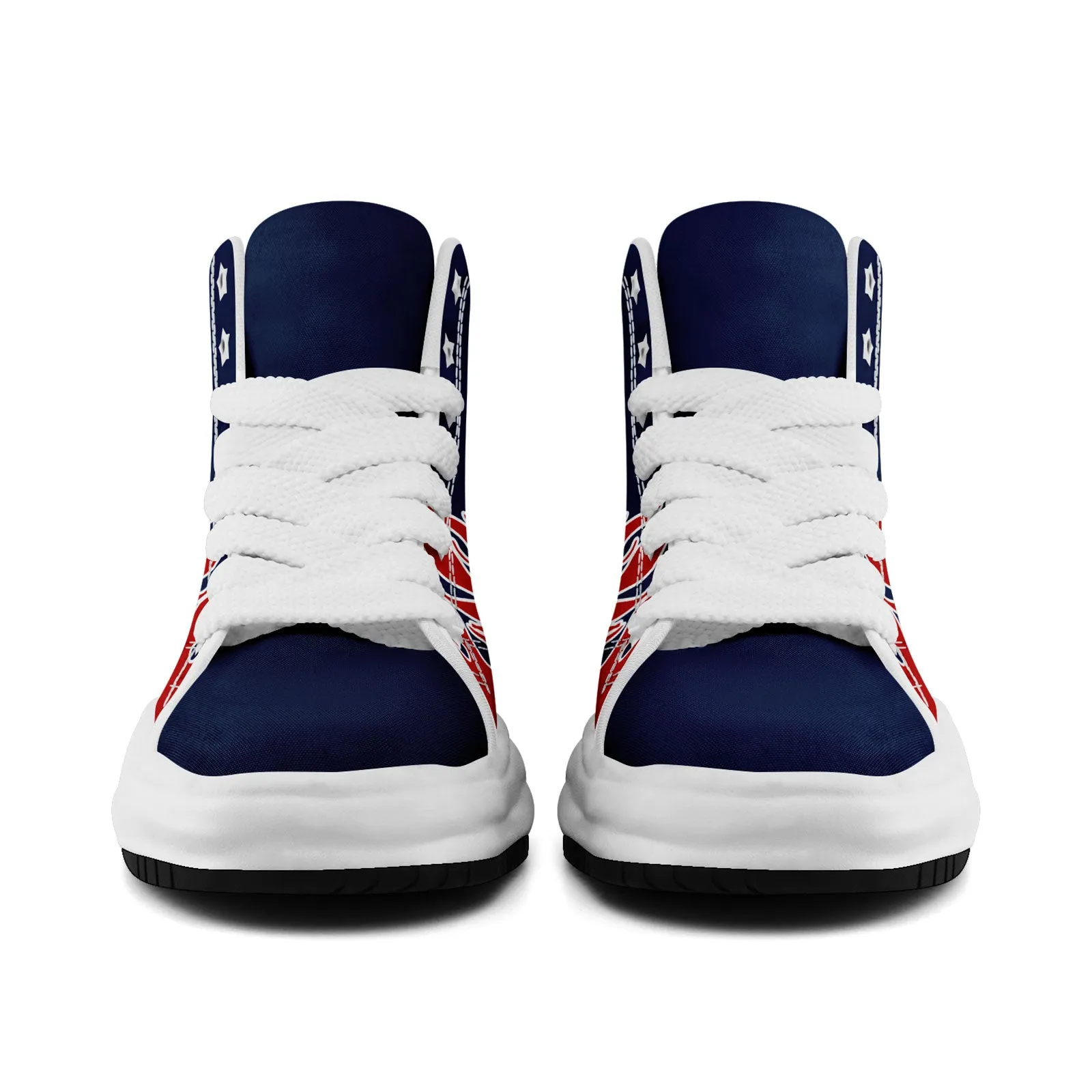 Custom Red Blue New England Firesoul Shoes Personalized Sneaker FN039-D020272-26