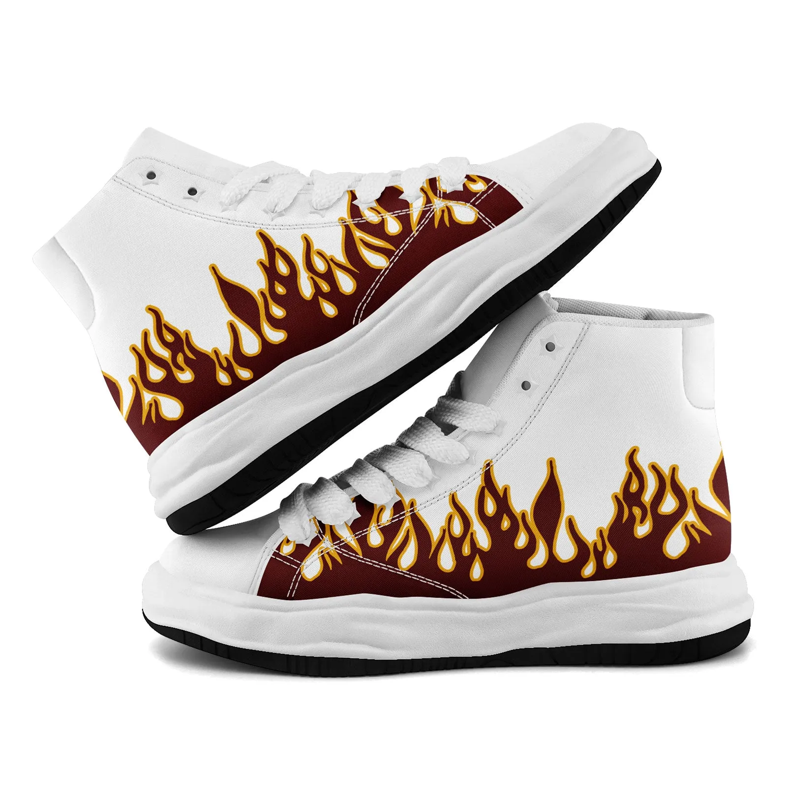 Custom Red Yellow White Washington Firesoul Shoes Personalized Sneaker FN039-D020272-31