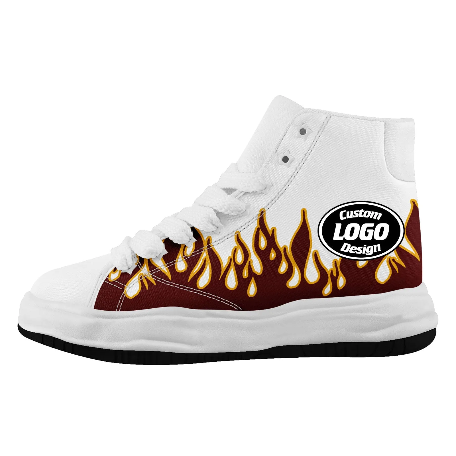 Custom Red Yellow White Washington Firesoul Shoes Personalized Sneaker FN039-D020272-31