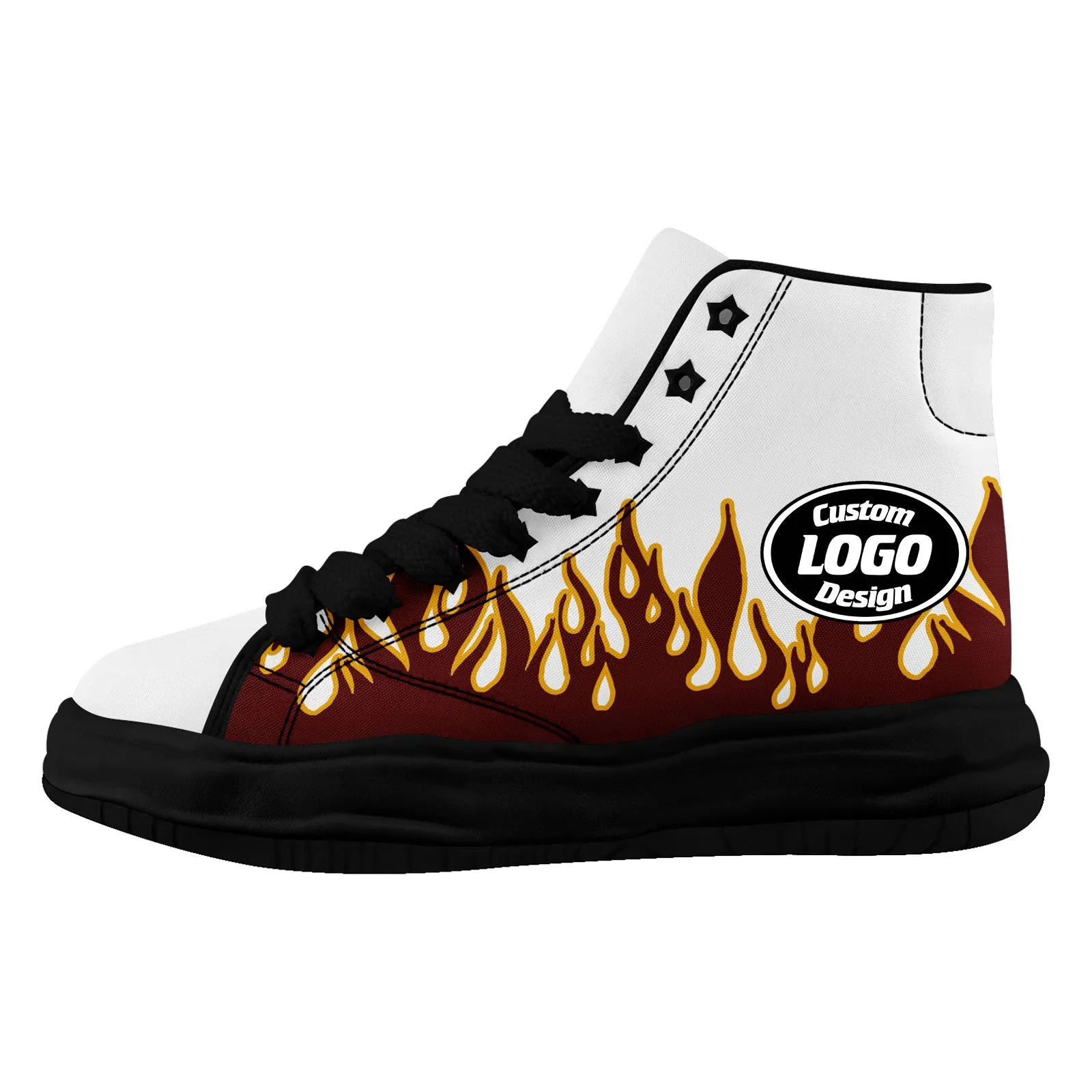 Custom Red Yellow White Washington Firesoul Shoes Personalized Sneaker FN039-D020272-31