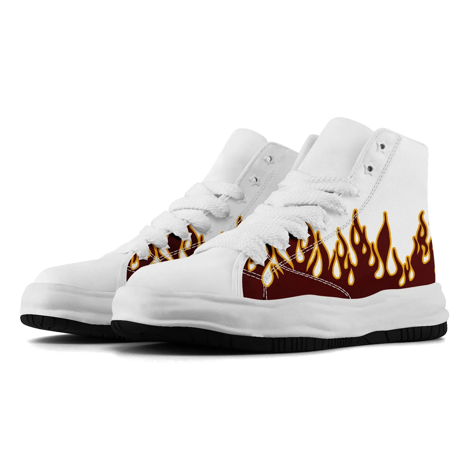 Custom Red Yellow White Washington Firesoul Shoes Personalized Sneaker FN039-D020272-31