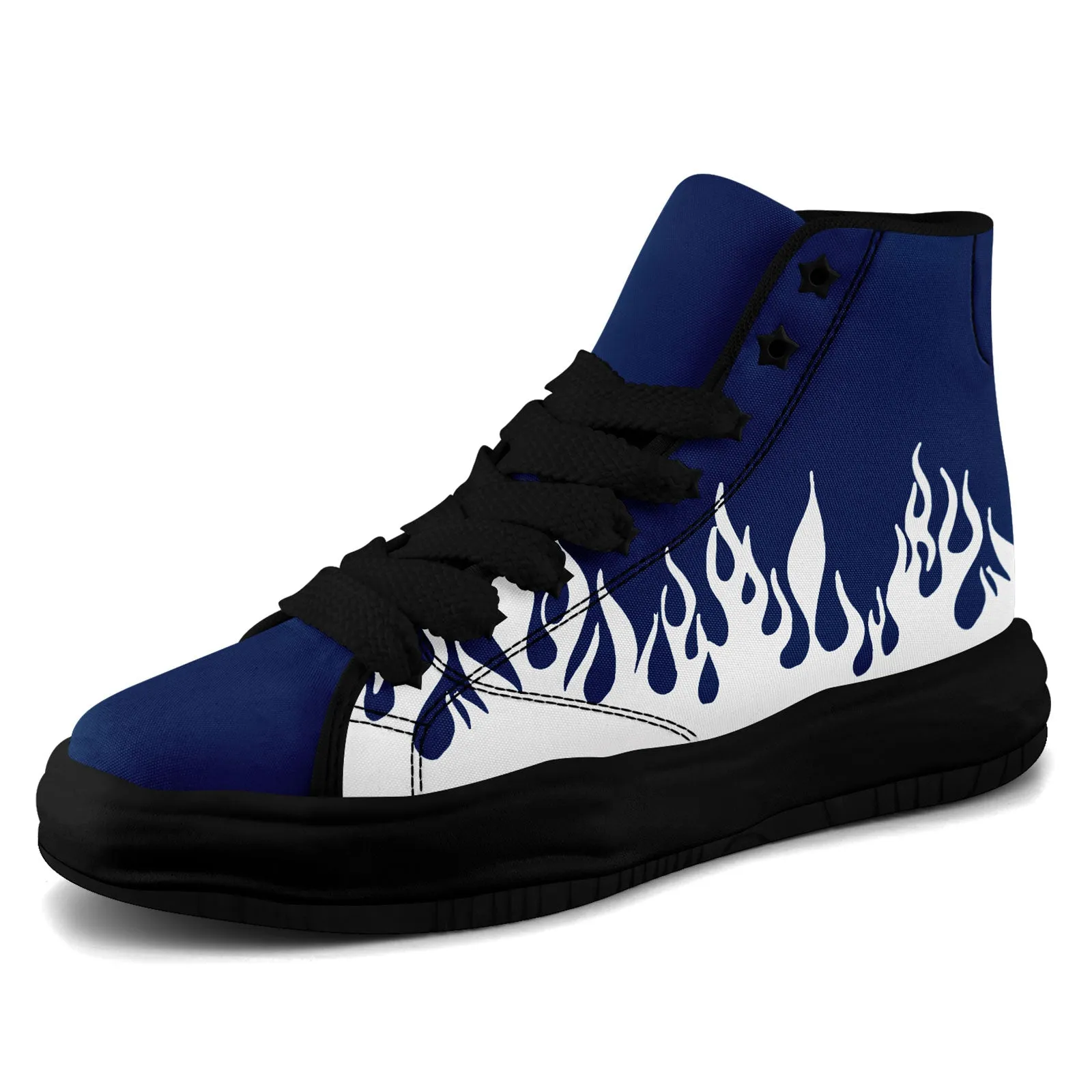 Custom White Blue Dallas Firesoul Shoes Personalized Sneaker FN039-D020272-9