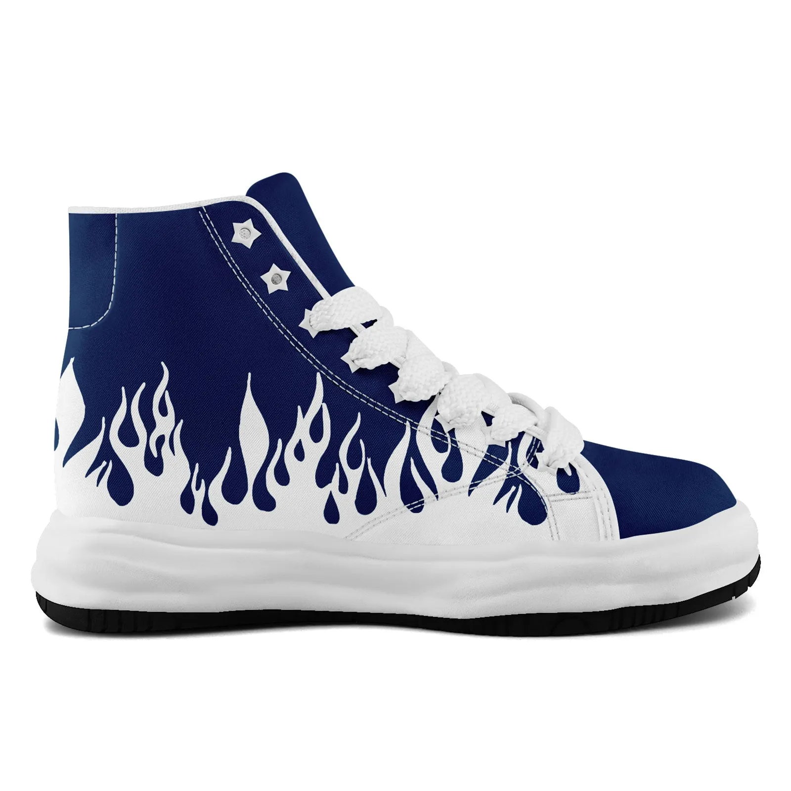 Custom White Blue Dallas Firesoul Shoes Personalized Sneaker FN039-D020272-9