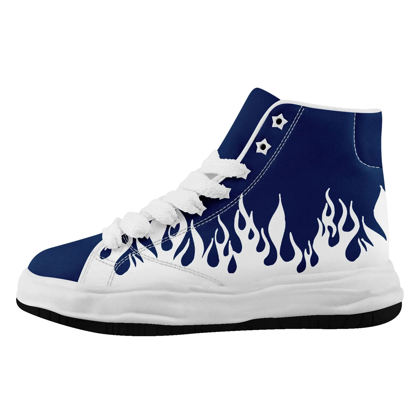 Custom White Blue Dallas Firesoul Shoes Personalized Sneaker FN039-D020272-9