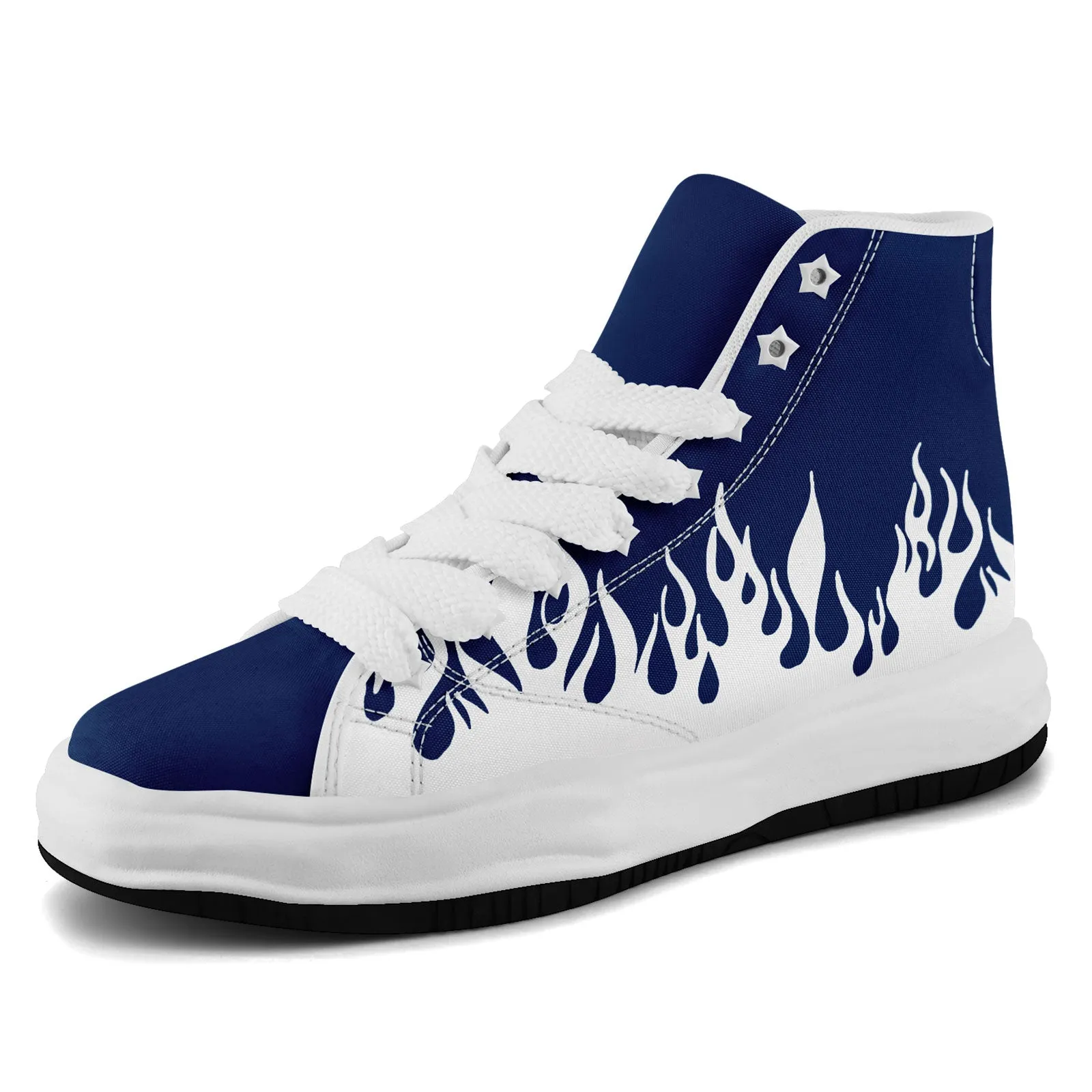 Custom White Blue Dallas Firesoul Shoes Personalized Sneaker FN039-D020272-9