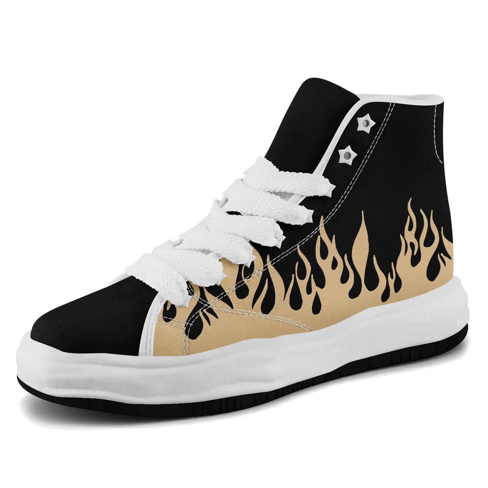 Custom Yellow Black New Orleans Firesoul Shoes Personalized Sneaker FN039-D020272-19