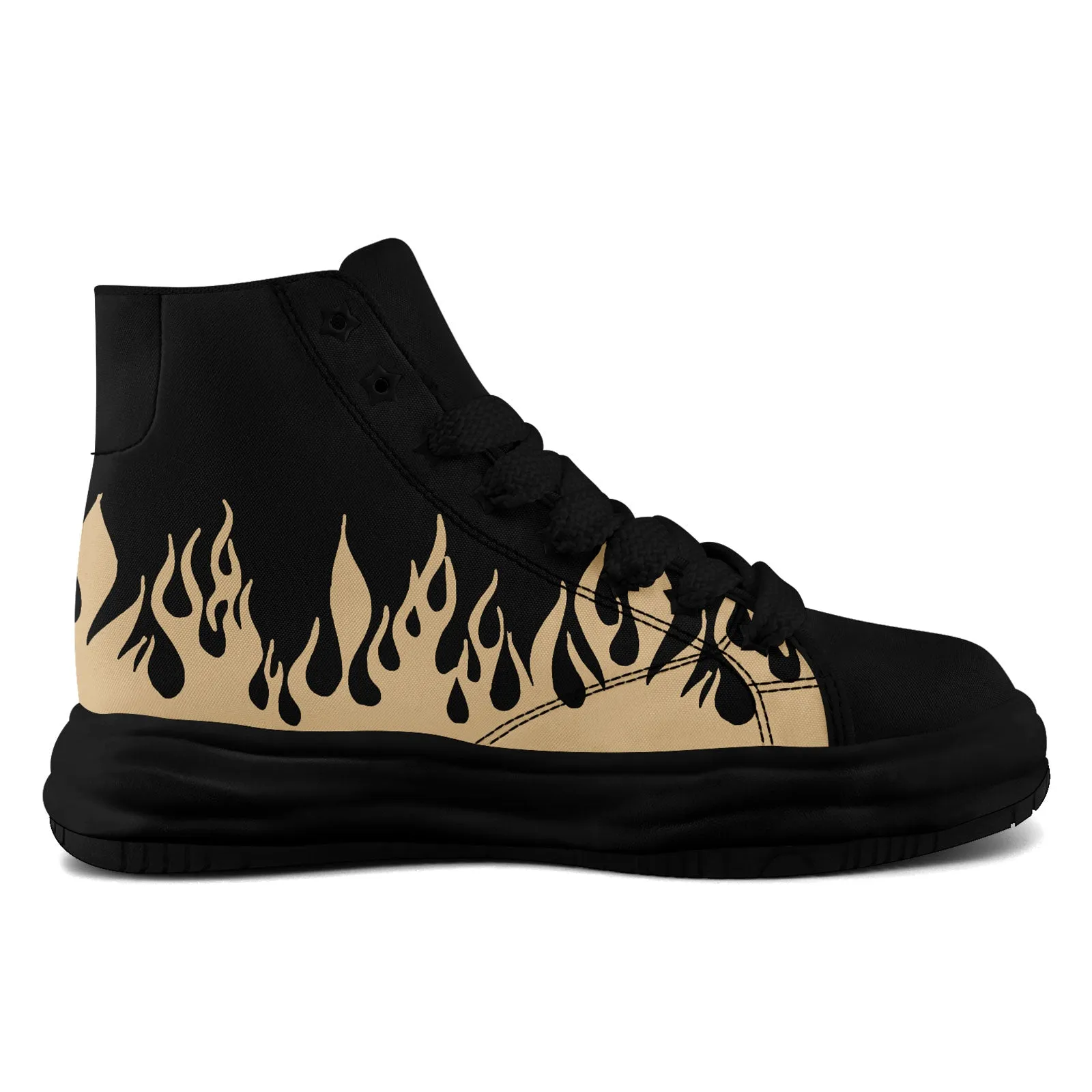 Custom Yellow Black New Orleans Firesoul Shoes Personalized Sneaker FN039-D020272-19