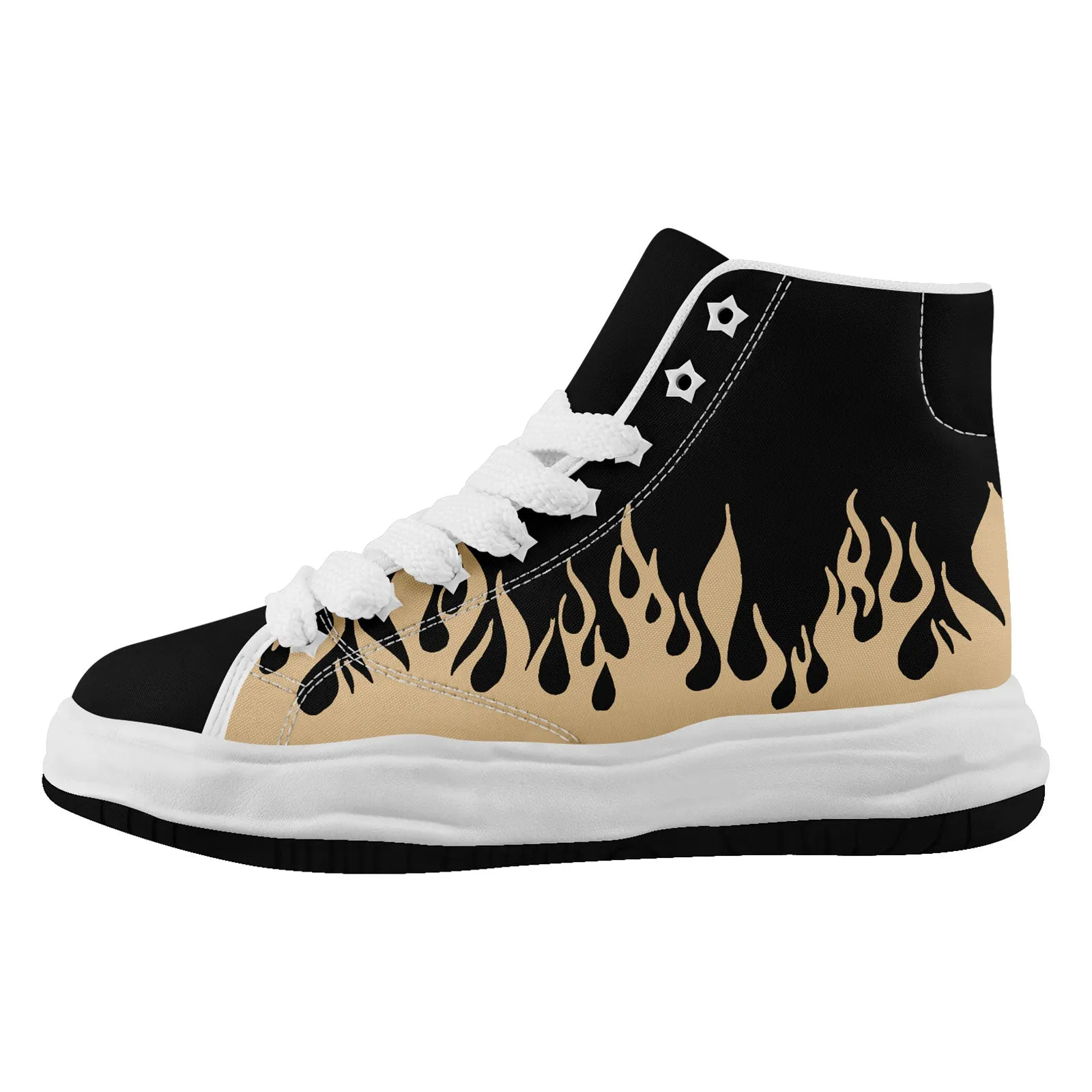 Custom Yellow Black New Orleans Firesoul Shoes Personalized Sneaker FN039-D020272-19