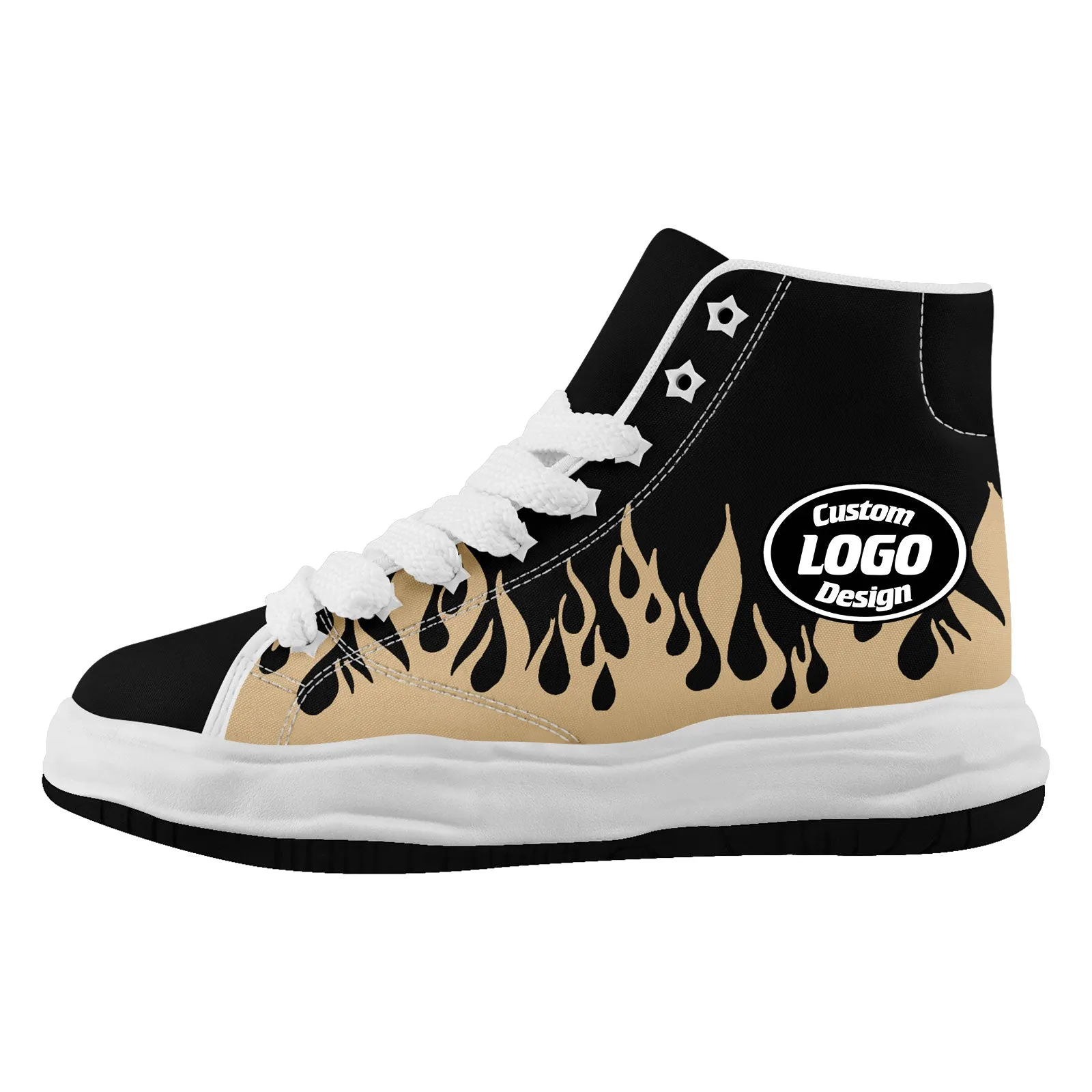 Custom Yellow Black New Orleans Firesoul Shoes Personalized Sneaker FN039-D020272-19