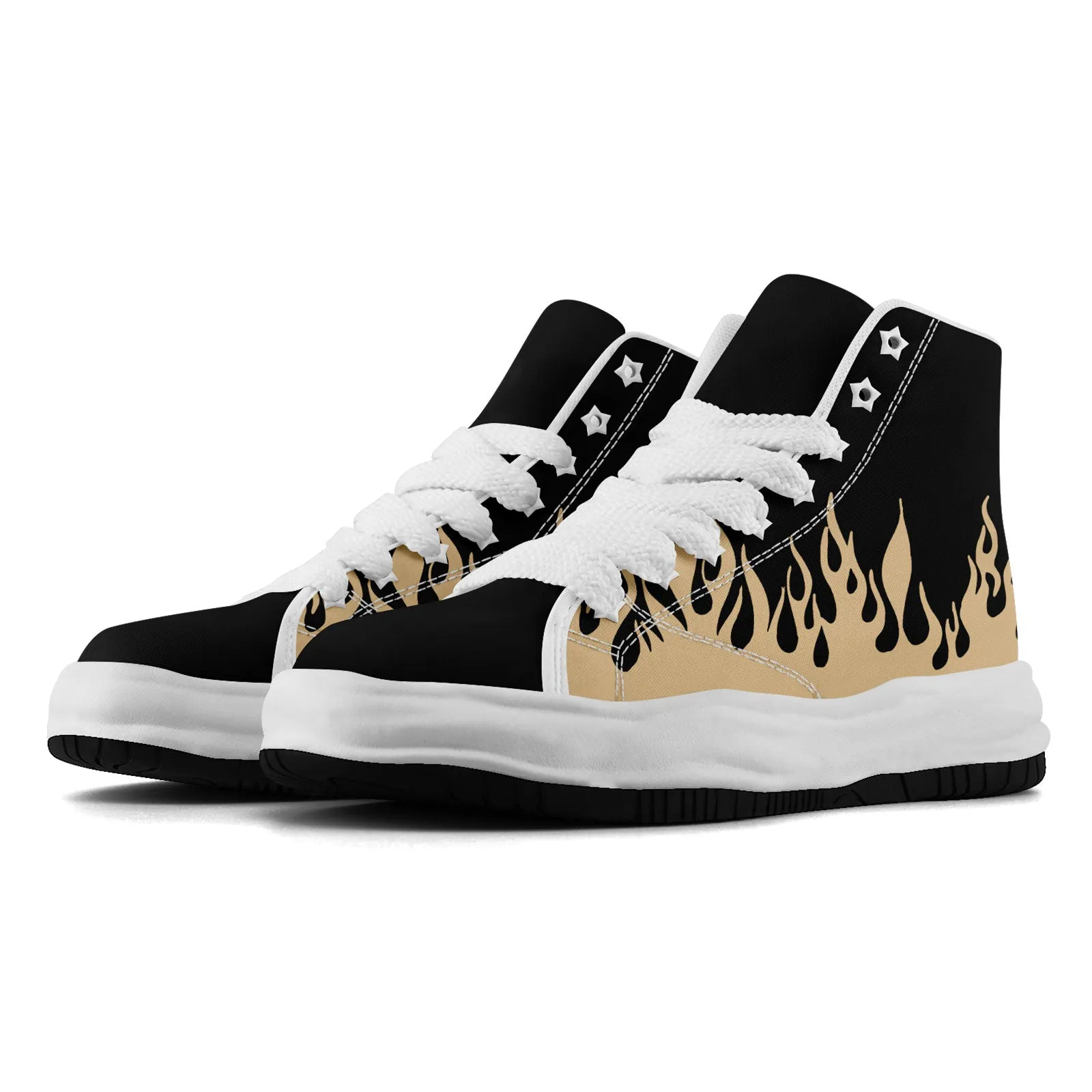 Custom Yellow Black New Orleans Firesoul Shoes Personalized Sneaker FN039-D020272-19