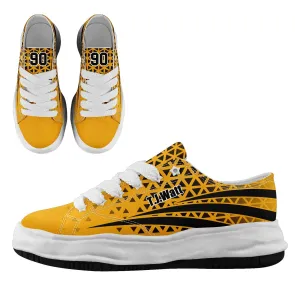 Custom Yellow Black Pennsylvania Shoes Personalized Sneaker FN038-D023003-30 Custom Online