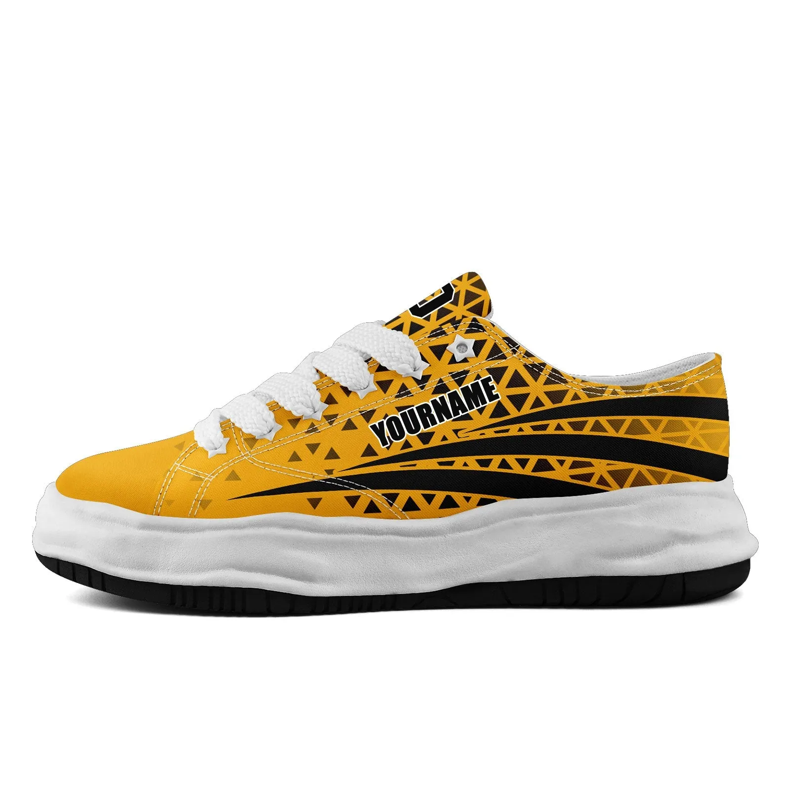 Custom Yellow Black Pennsylvania Shoes Personalized Sneaker FN038-D023003-30 Custom Online