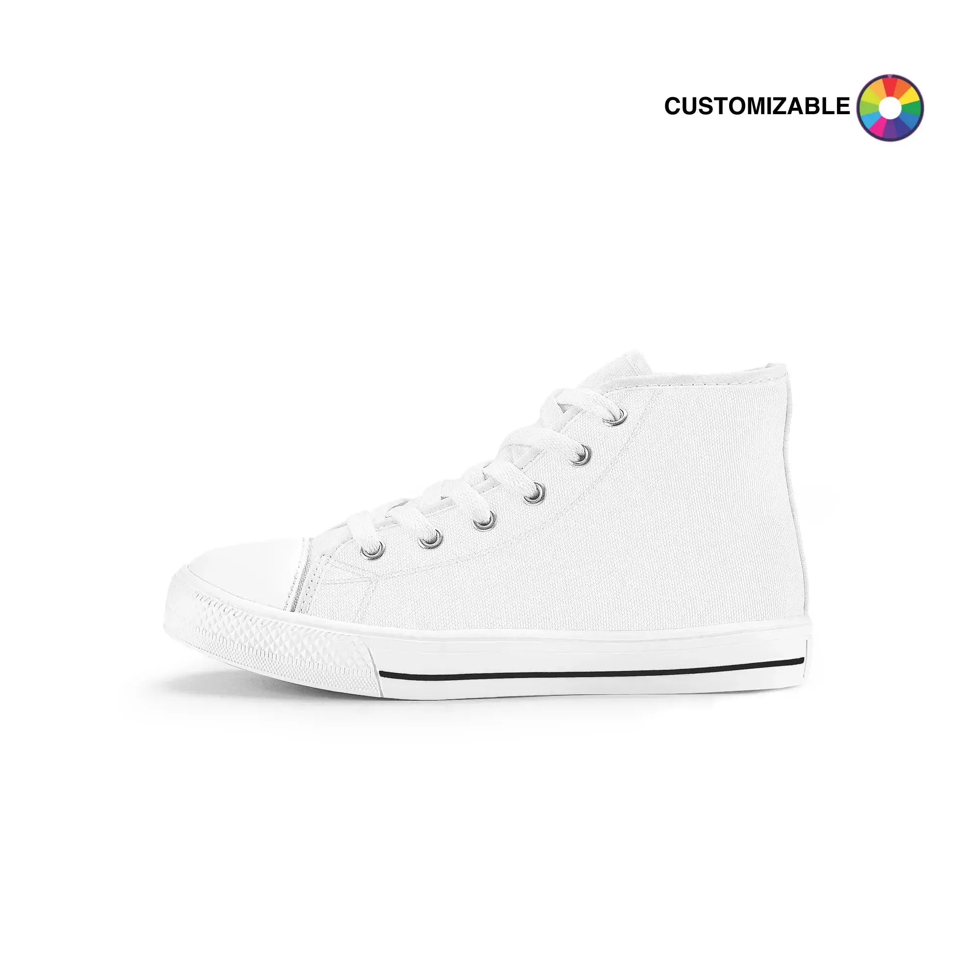 Customizable Kids High Top Canvas