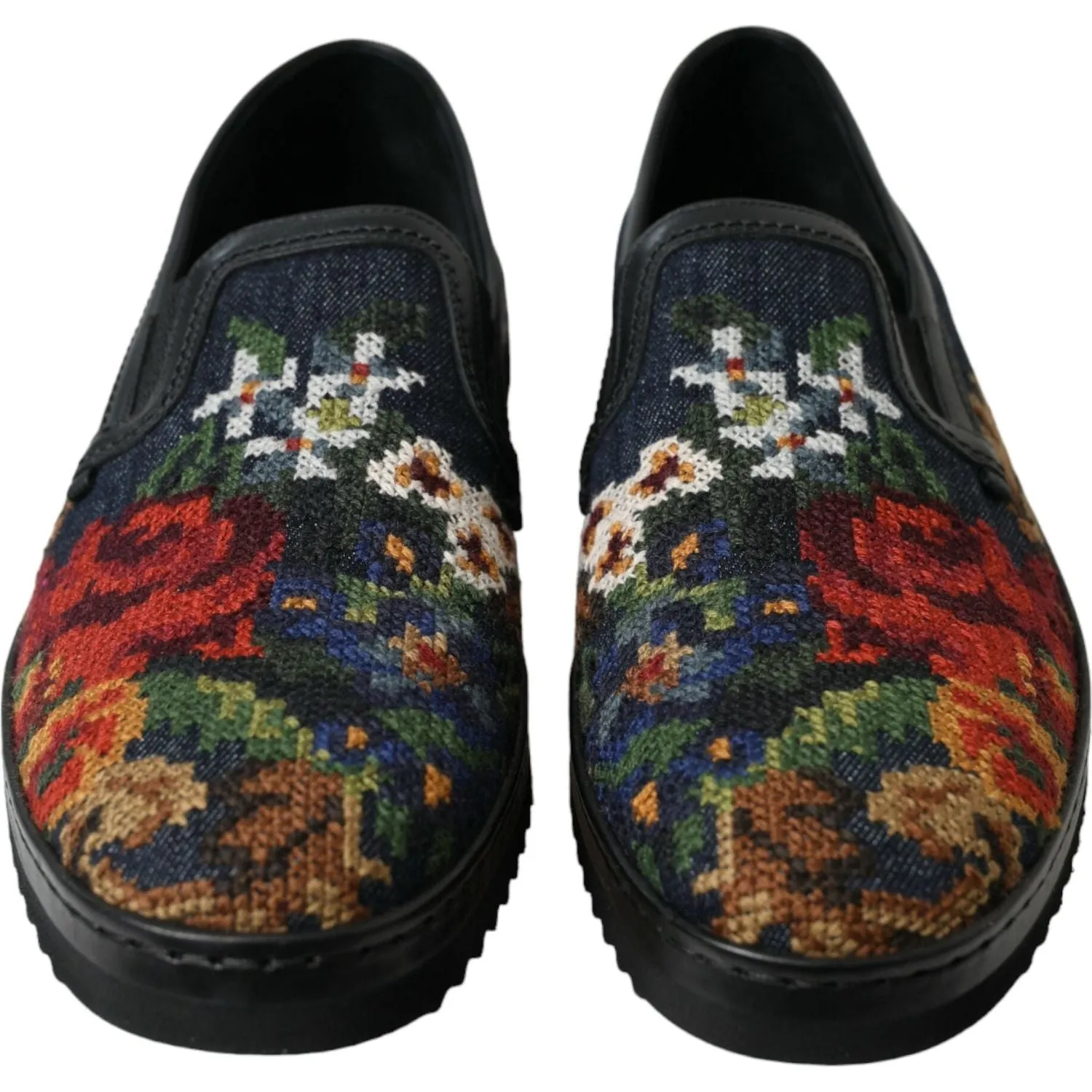 Dolce & Gabbana Elegant Multicolor Floral Loafers