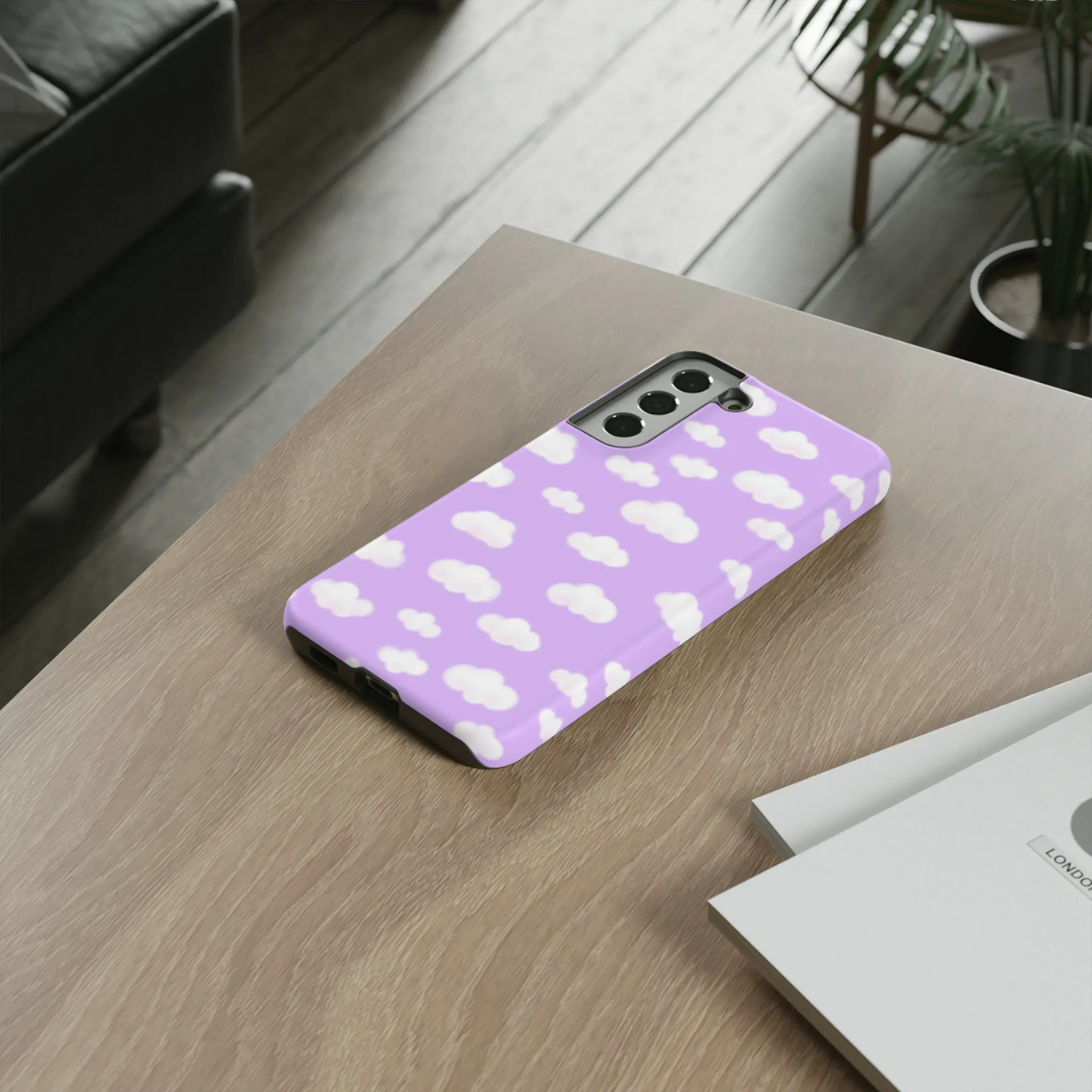 Dreamy Clouds Tough Phone Case (Lilac)