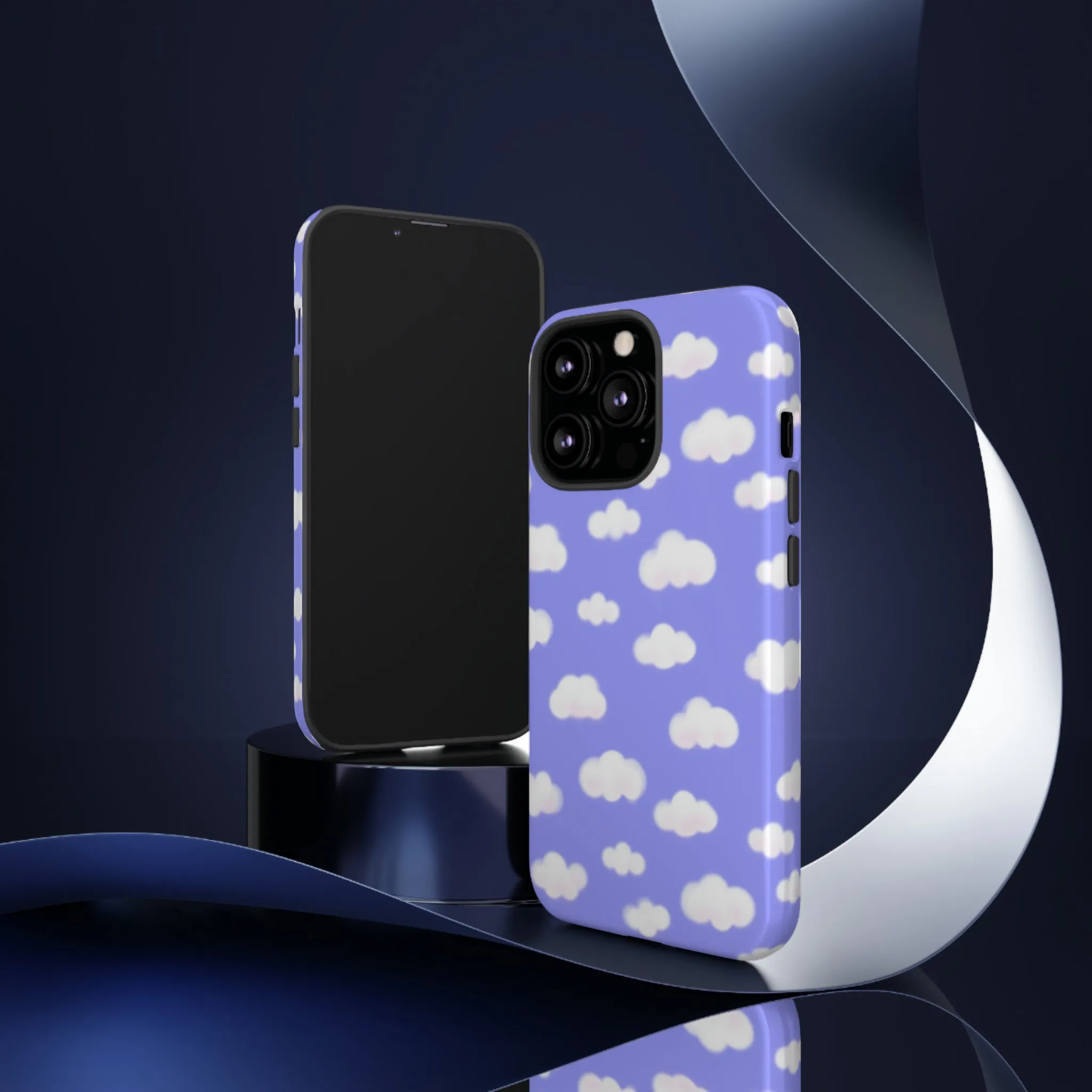 Dreamy Clouds Tough Phone Case (Periwinkle)