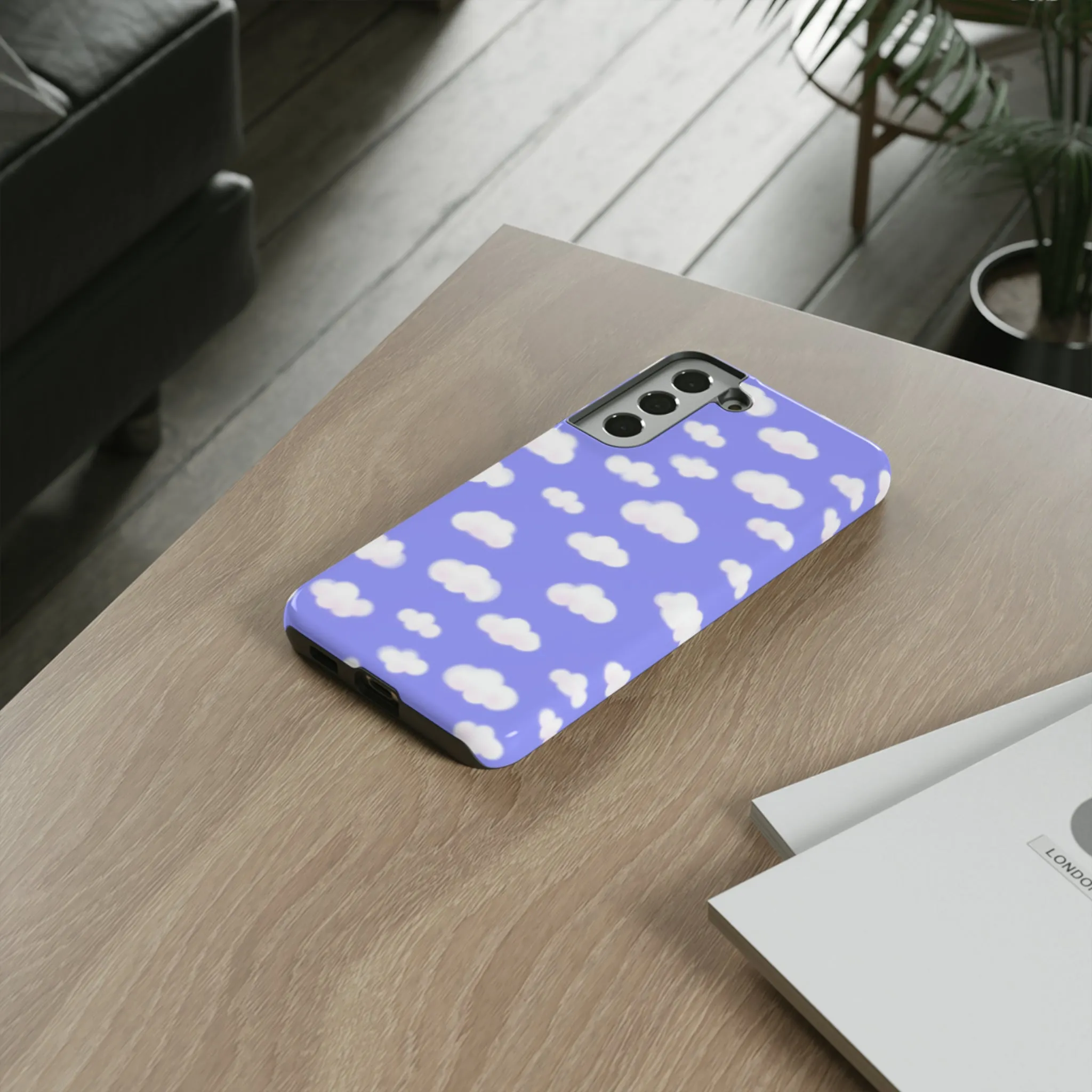 Dreamy Clouds Tough Phone Case (Periwinkle)