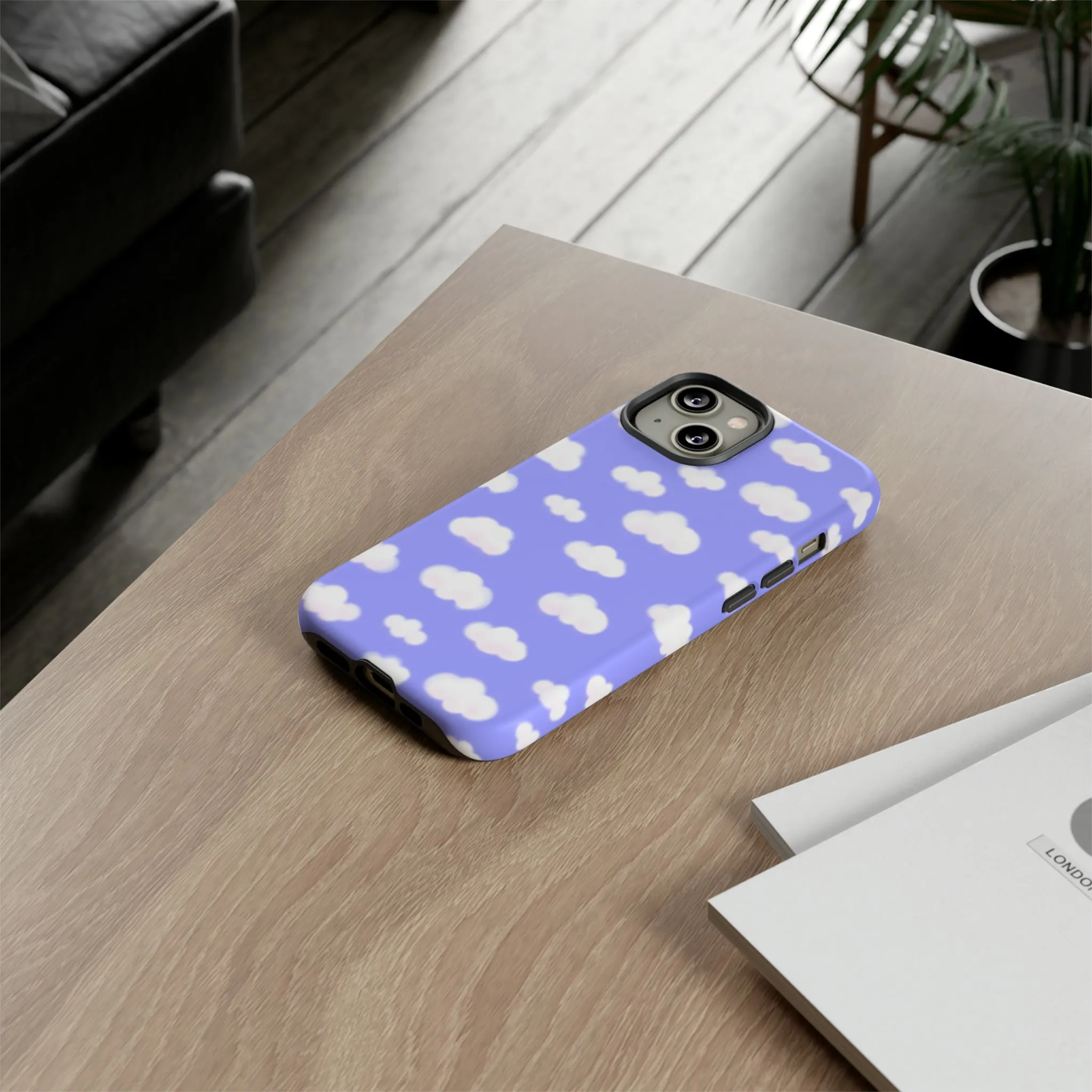 Dreamy Clouds Tough Phone Case (Periwinkle)