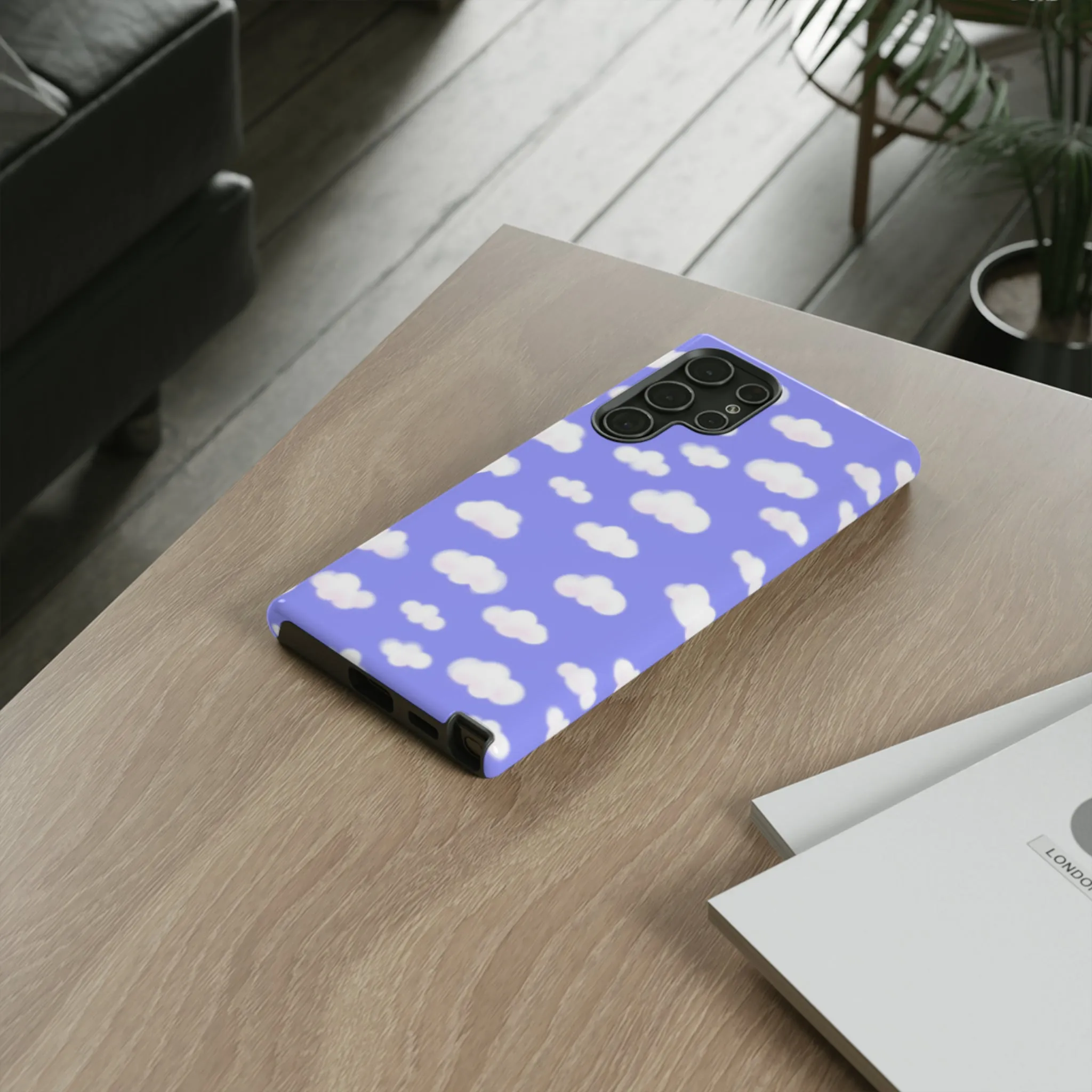 Dreamy Clouds Tough Phone Case (Periwinkle)