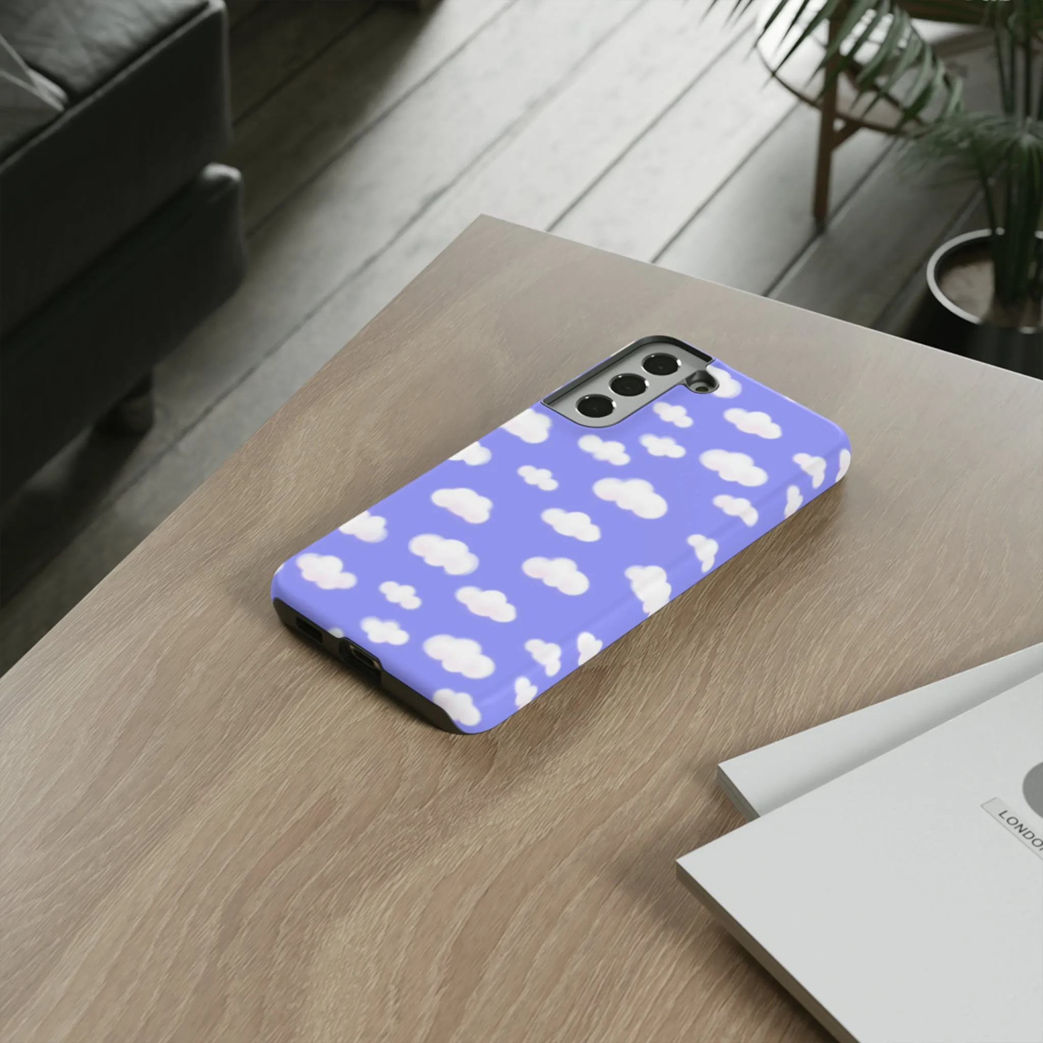 Dreamy Clouds Tough Phone Case (Periwinkle)