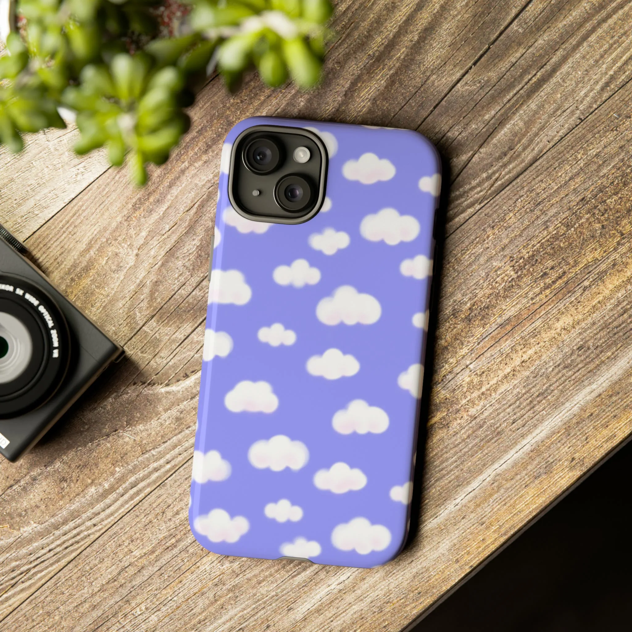 Dreamy Clouds Tough Phone Case (Periwinkle)