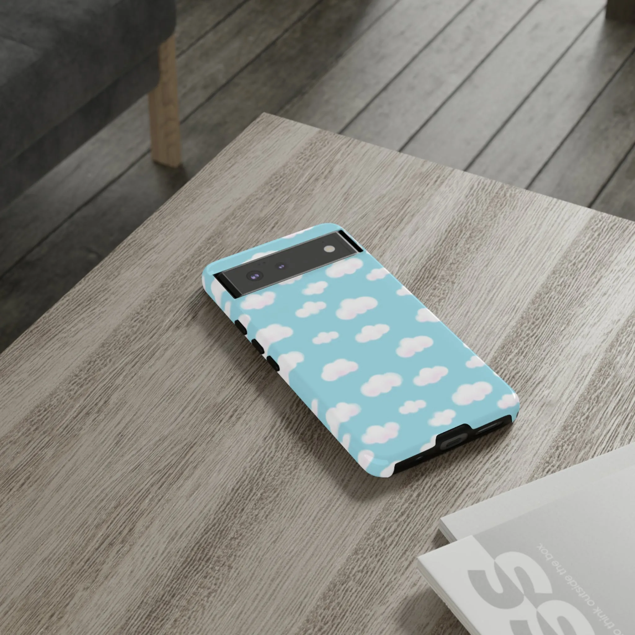 Dreamy Clouds Tough Phone Case (Sky Blue)